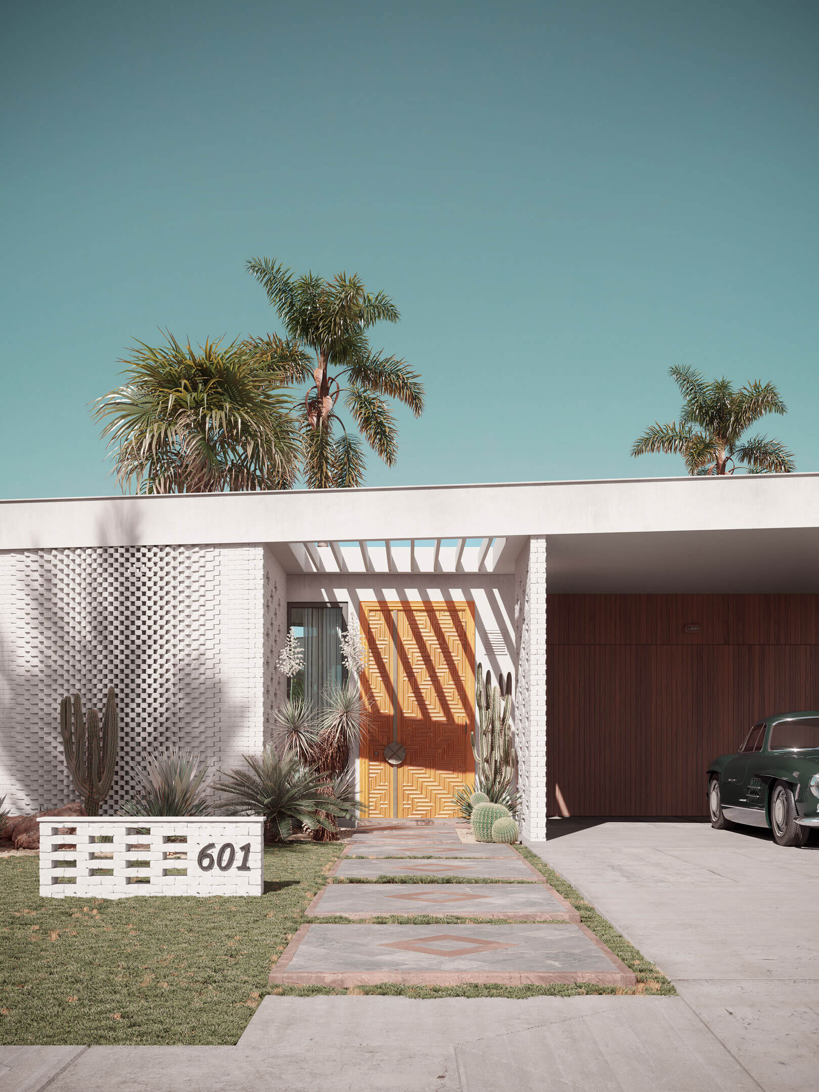 3D Architectural Concept of a Villa