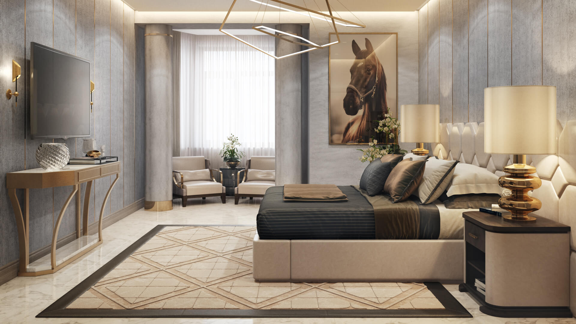 High-Quality Hotel Interior Rendering for a Project Pitch