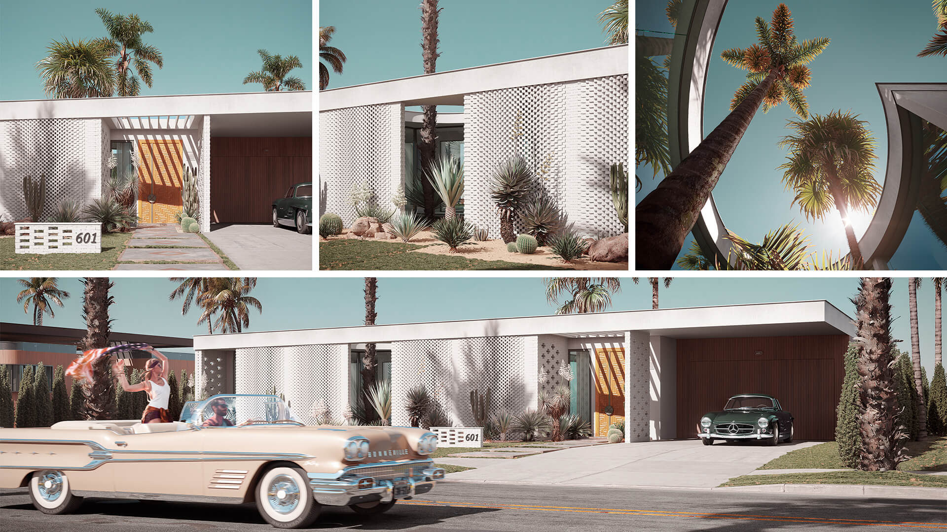 Photorealistic 3D Renderings of a Villa in LA