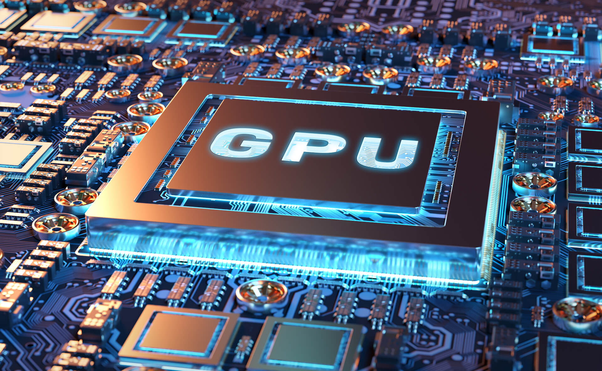 GPU Chip Closeup