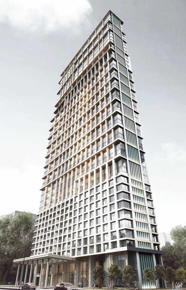 High-Quality Architectural CGI Showing a High-Rise Concept