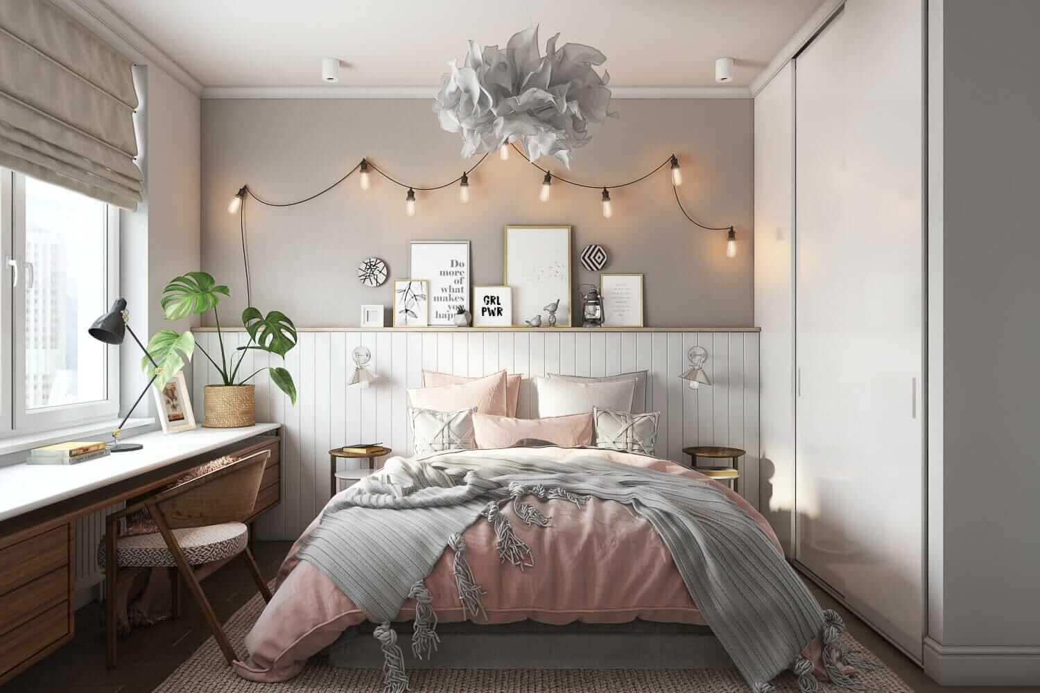 High-Quality Bedroom CGI for a Cute Interior Design