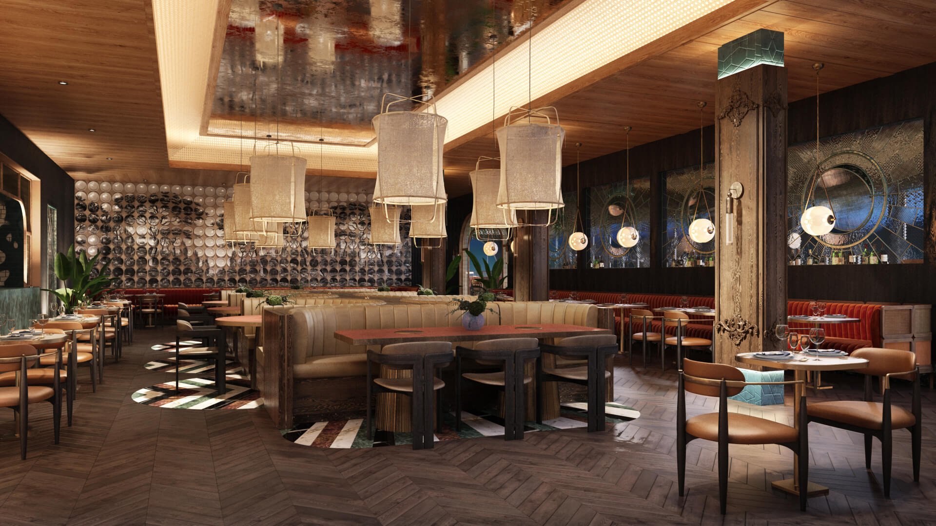 Restaurant 3D Rendering of a Project in Bahrain