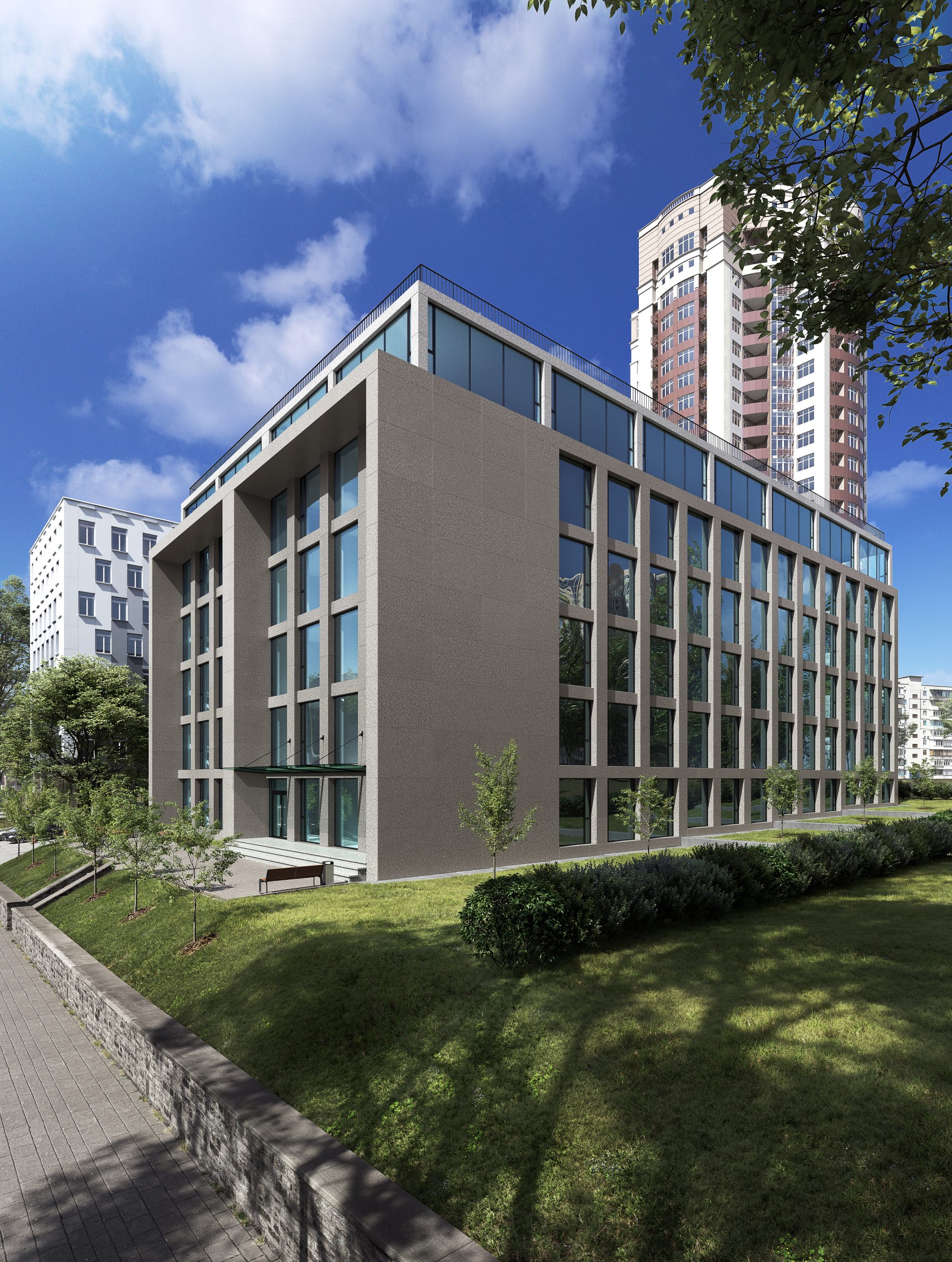 3D Rendering for an Office Building
