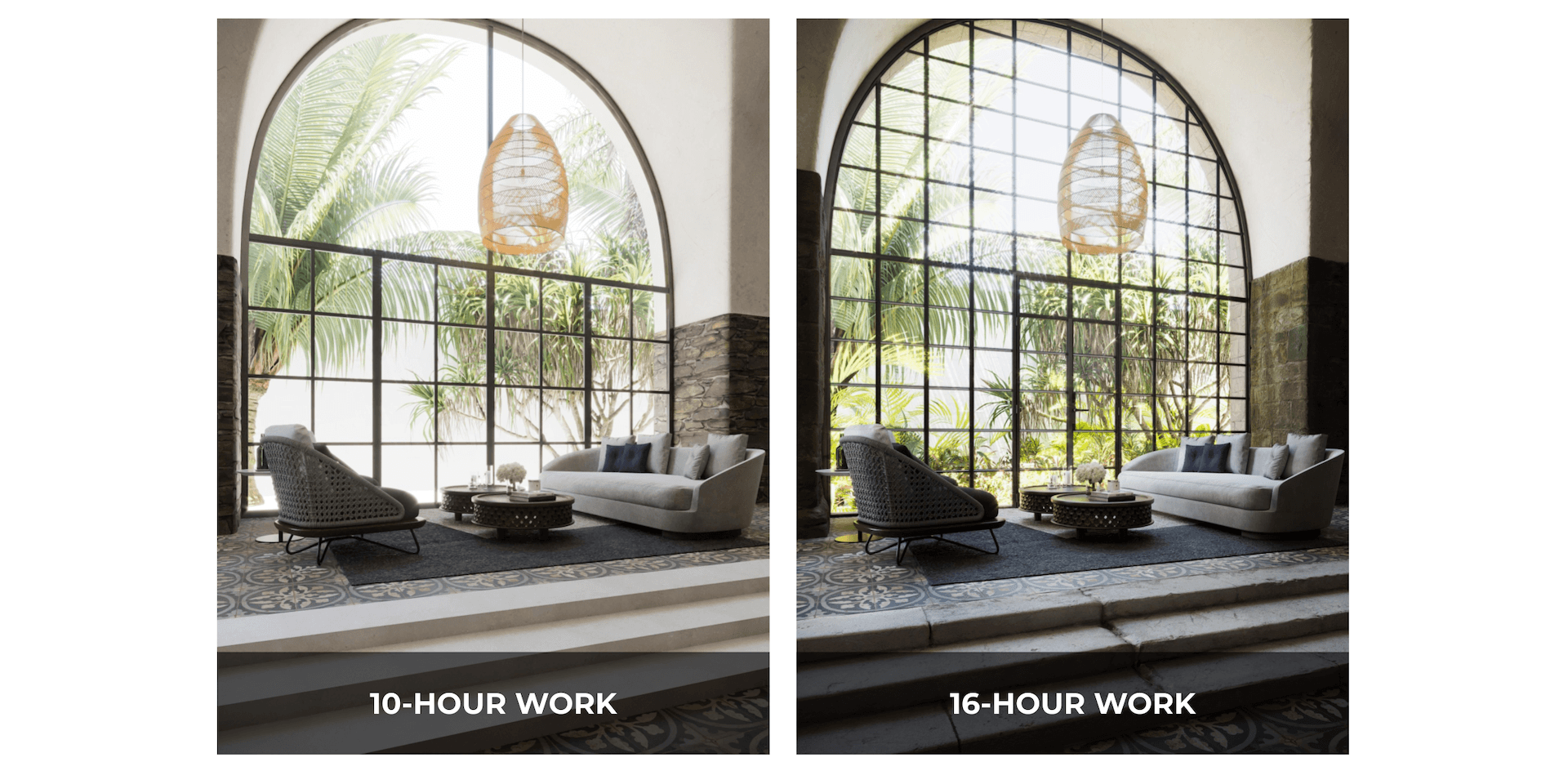3D Render Quality Difference with Different Timeframes