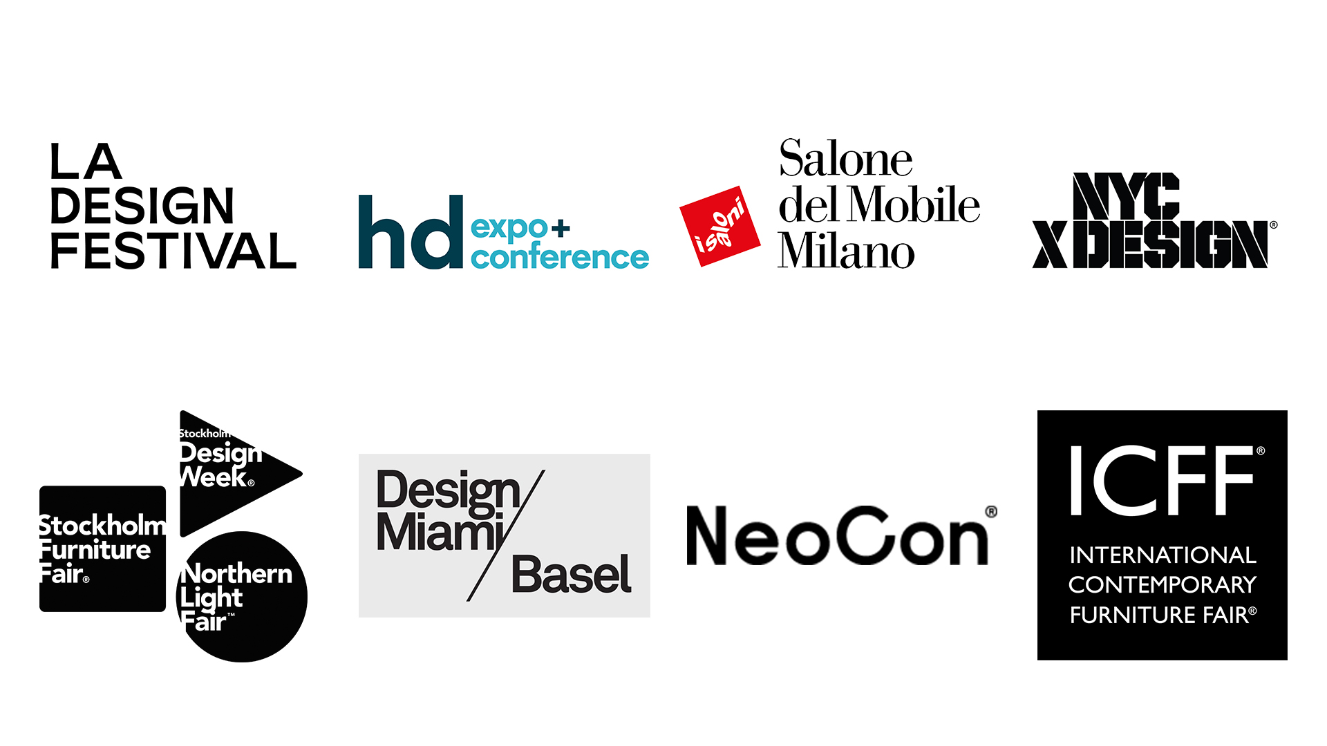 Logos of Top Interior Design Events