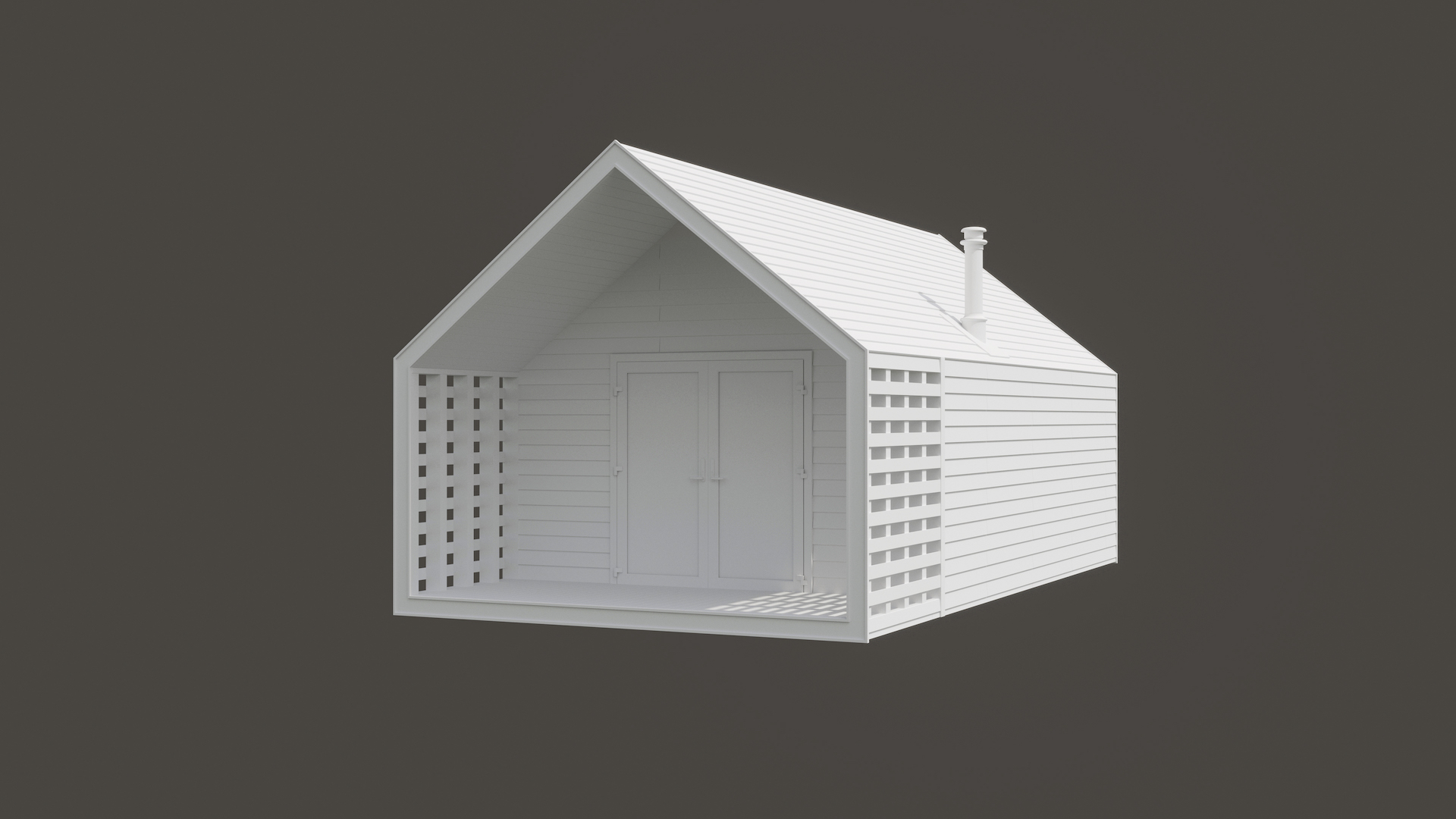A CG Model of a House Made by a Professional 3D Artist