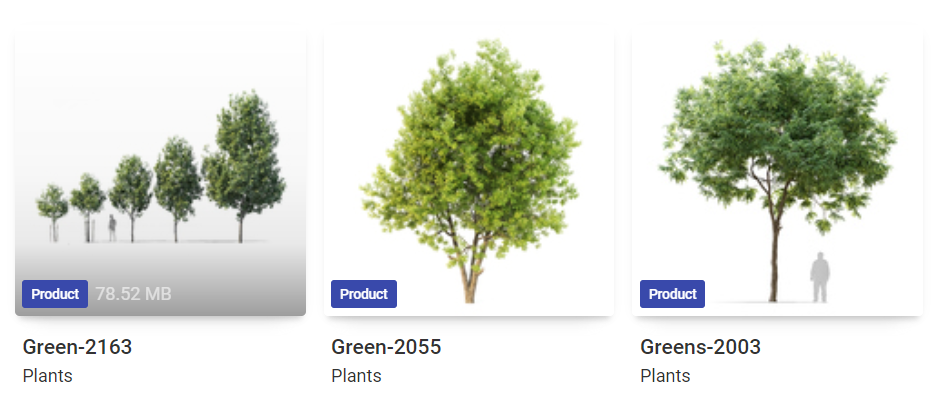 3D Models of Trees for Real Estate CGI