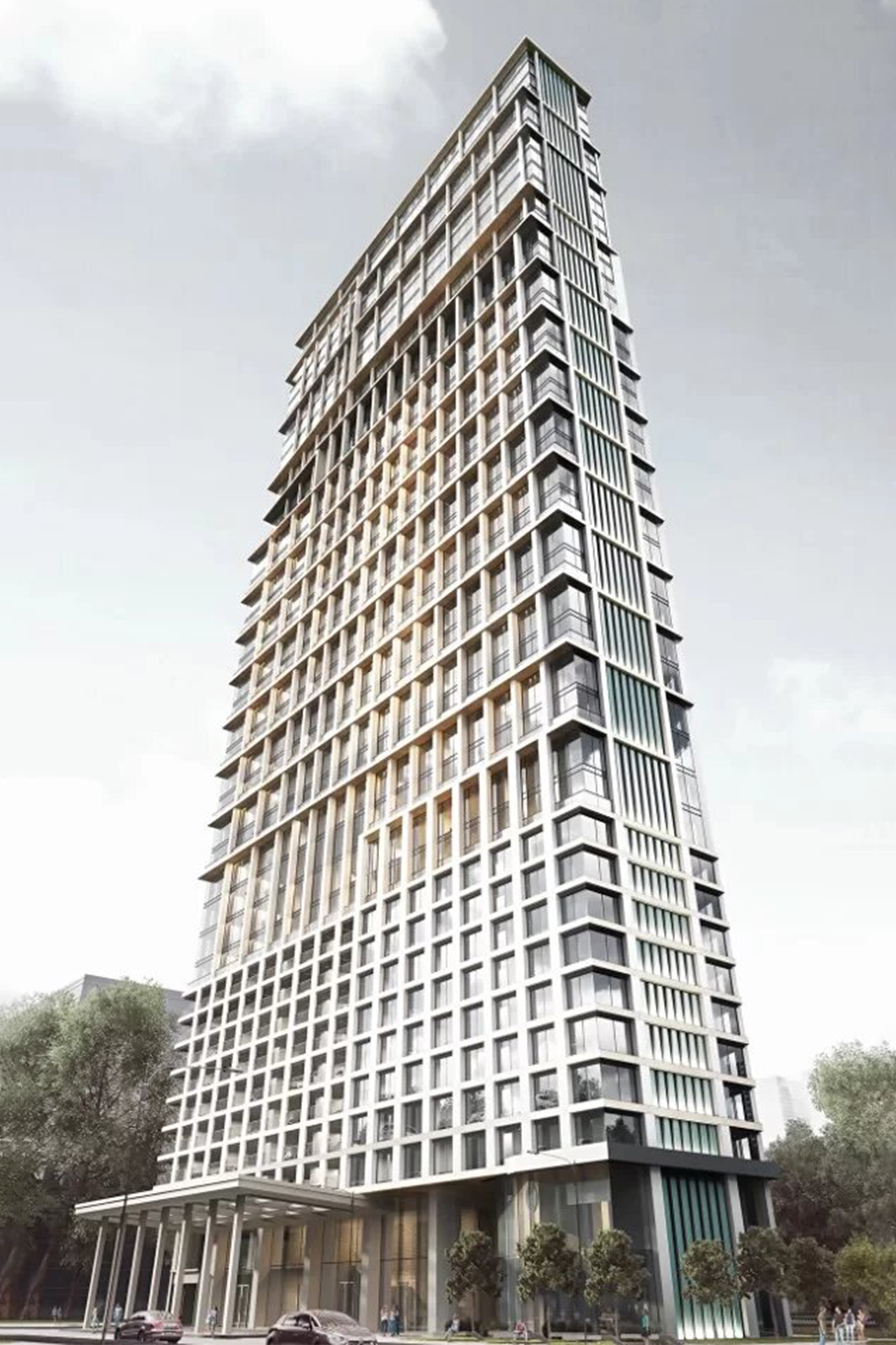 Architectural CG Render for a High-Rise