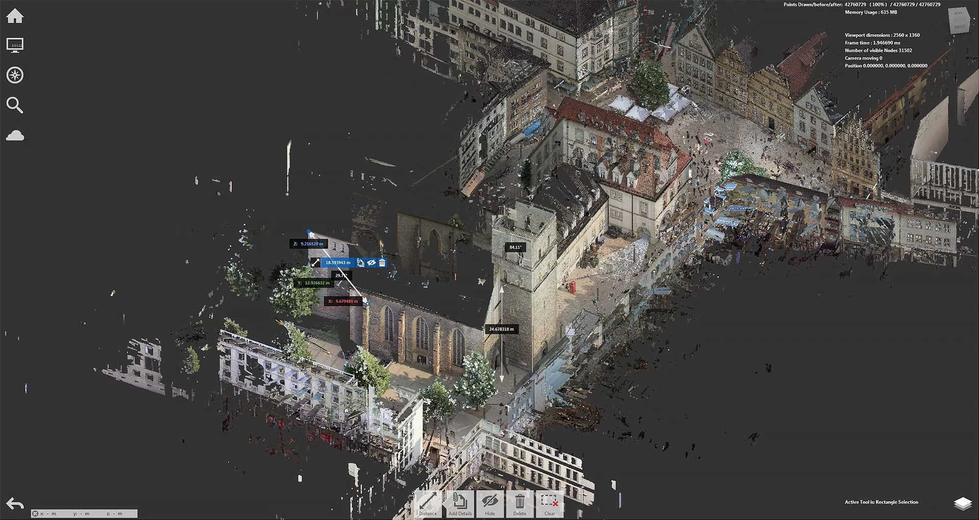 Reality Capture for Point Cloud Modeling