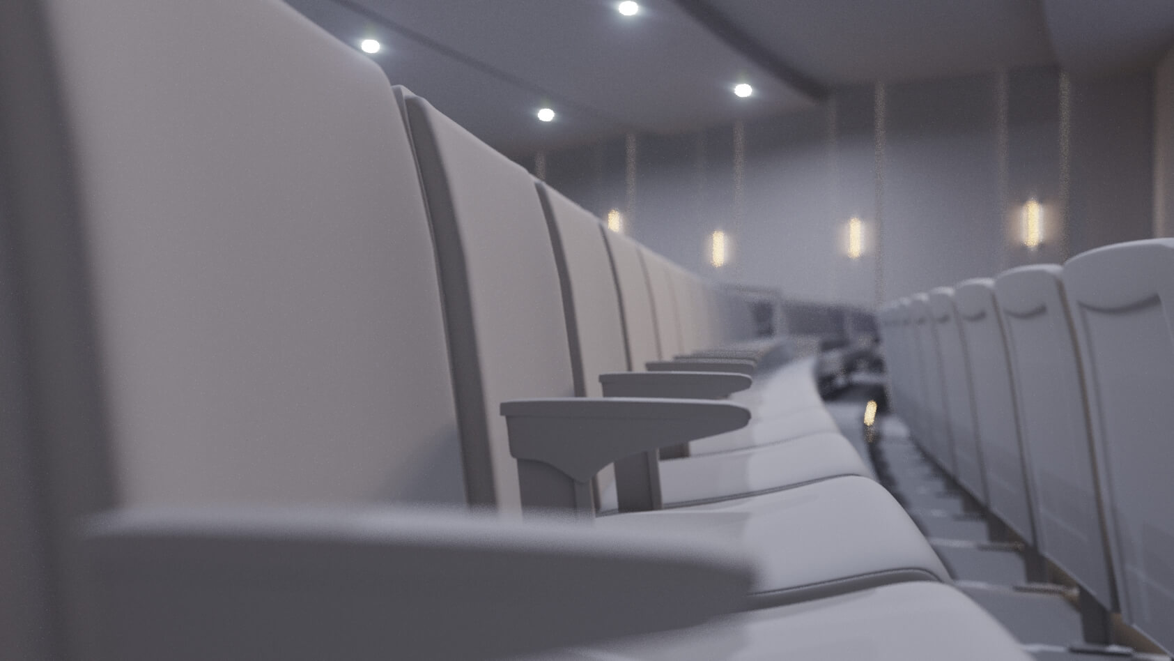 Light on Chairs Rendered for 3D Animation