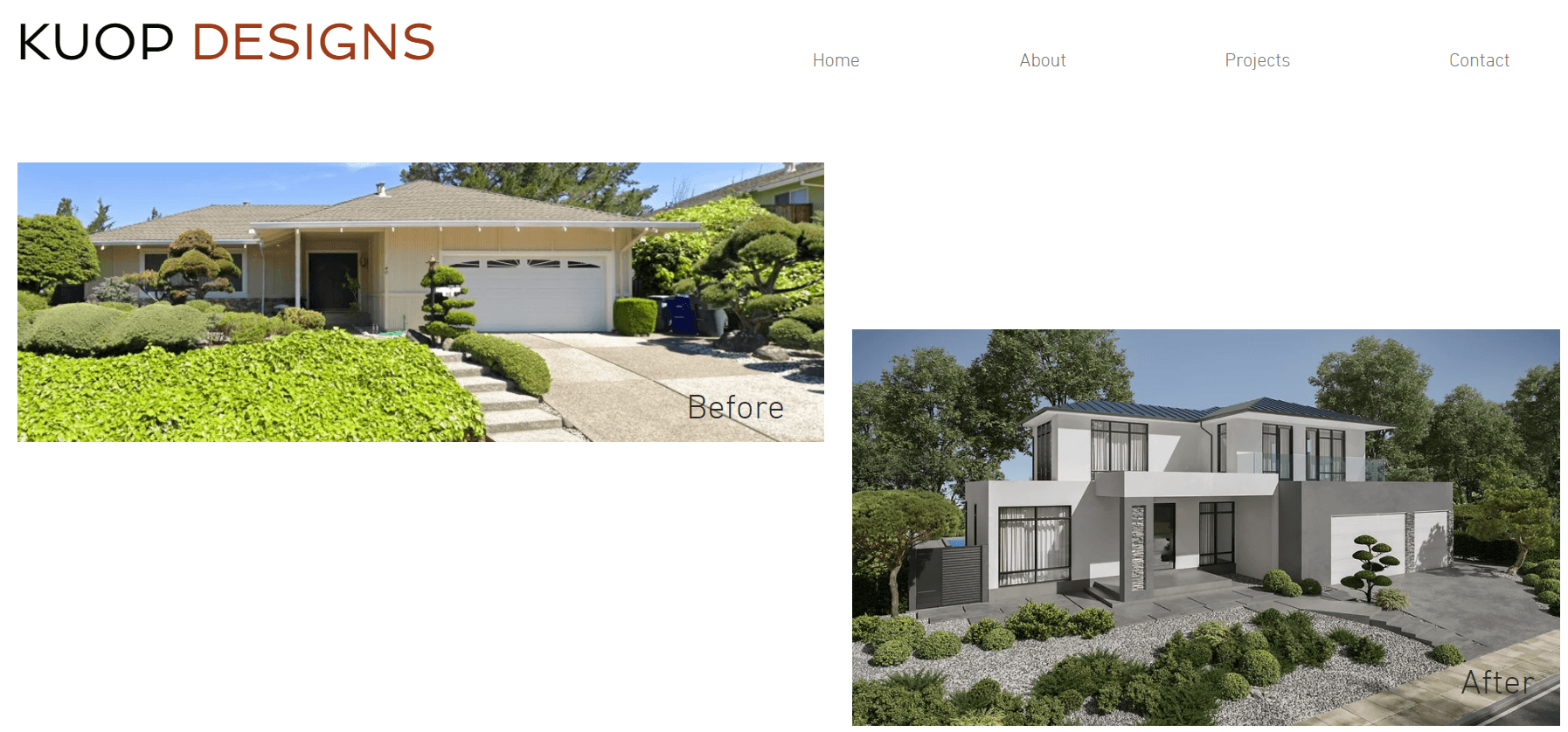 Professional Exterior CGI on an Architect's Website