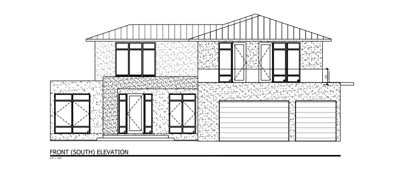 Showing Camera Angle Through an Elevation Drawing