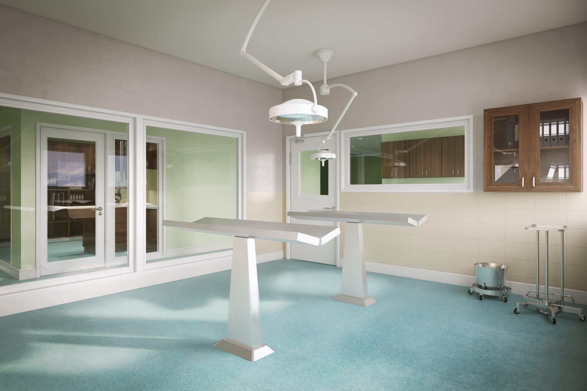 First Version of the Surgery Suite 3D Render