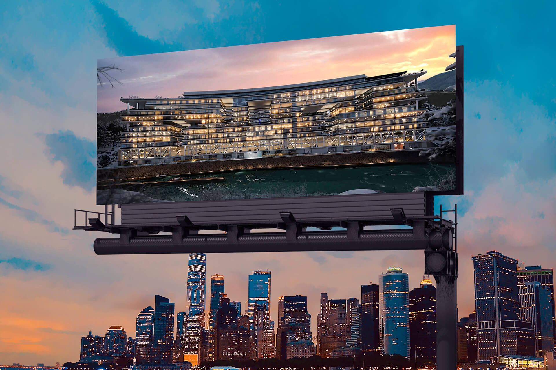Real Estate Outdoor Advertising for a Luxurious Property