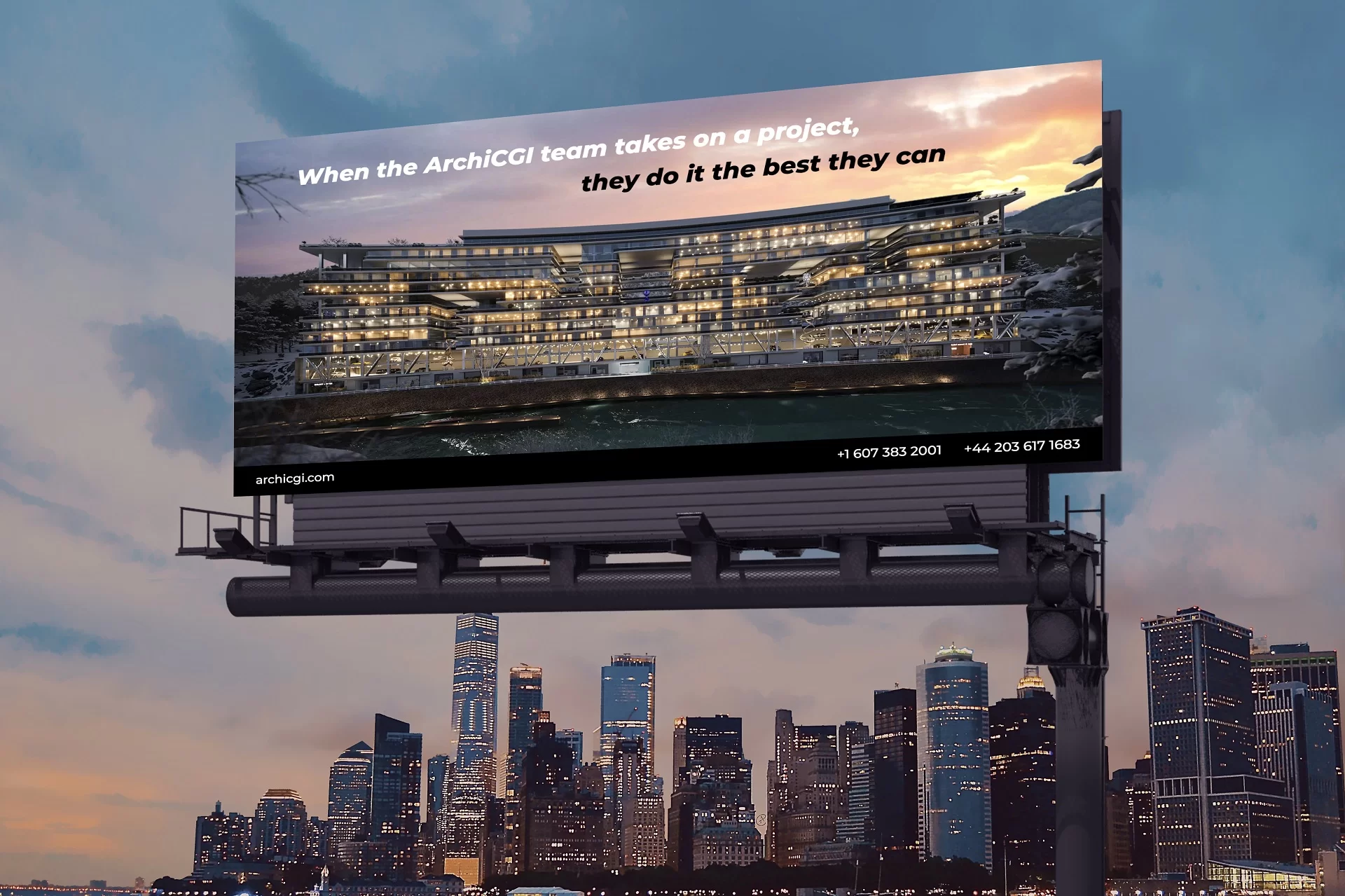 Real Estate Outdoor Advertising for a Luxurious Property