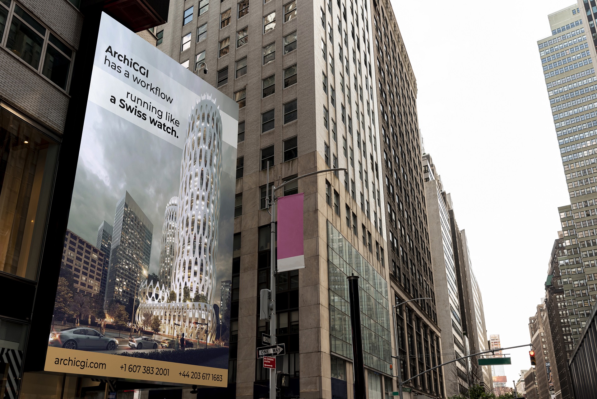 Real Estate Outdoor Advertising for a High-Rise Project