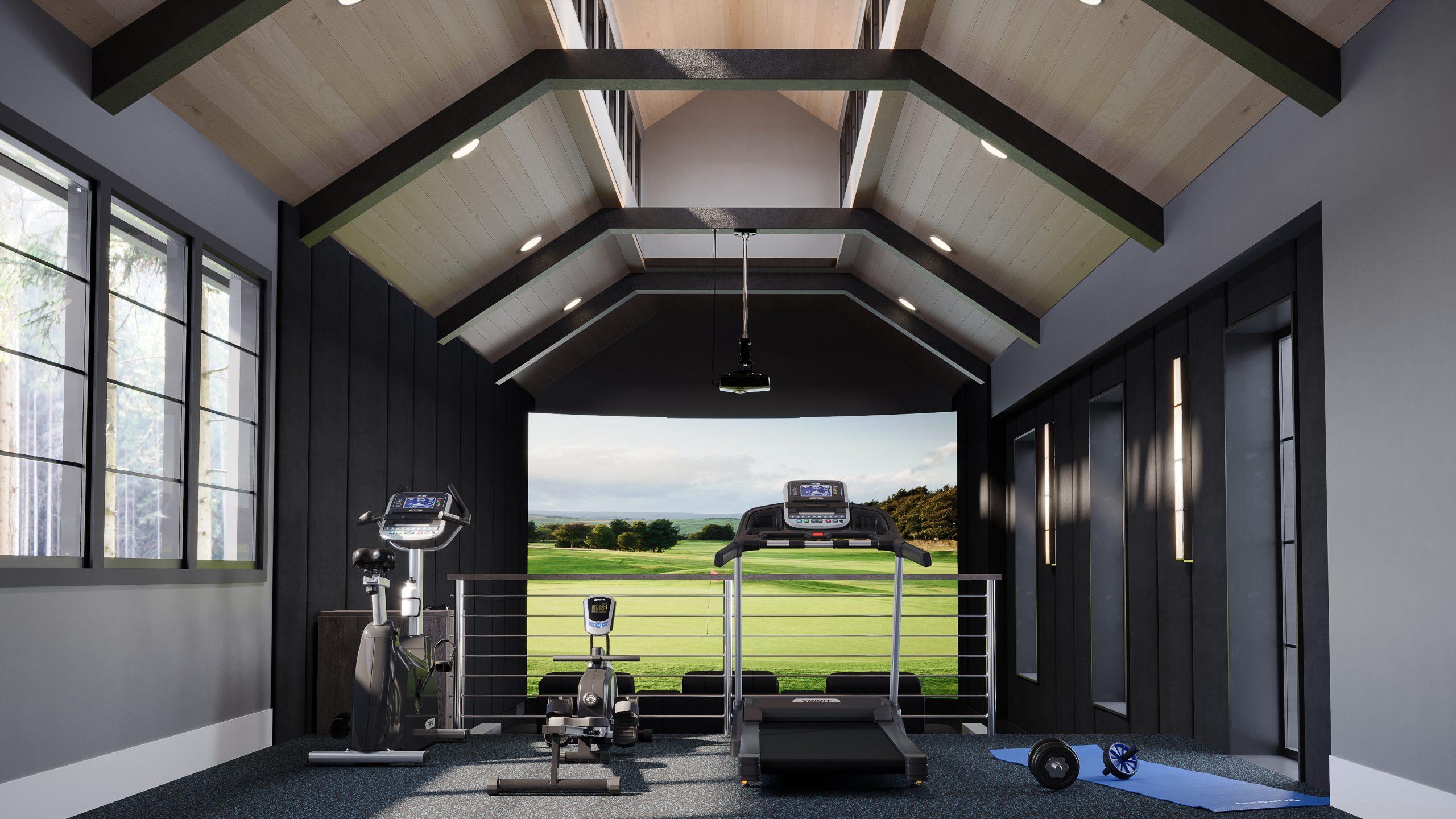3D Interior Rendering for a Golf Simulator Room