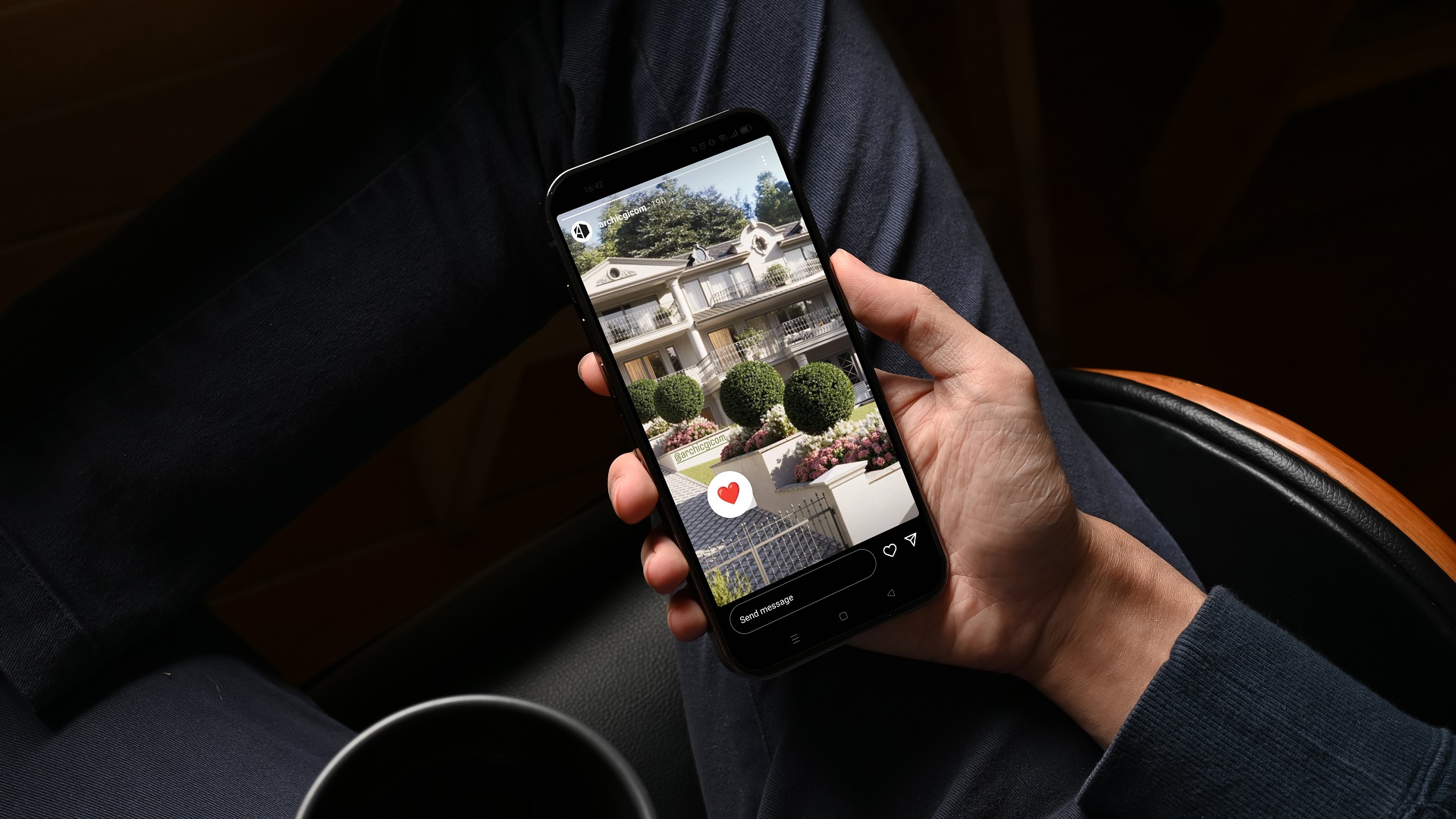 Interactive Story on Real Estate Company Instagram