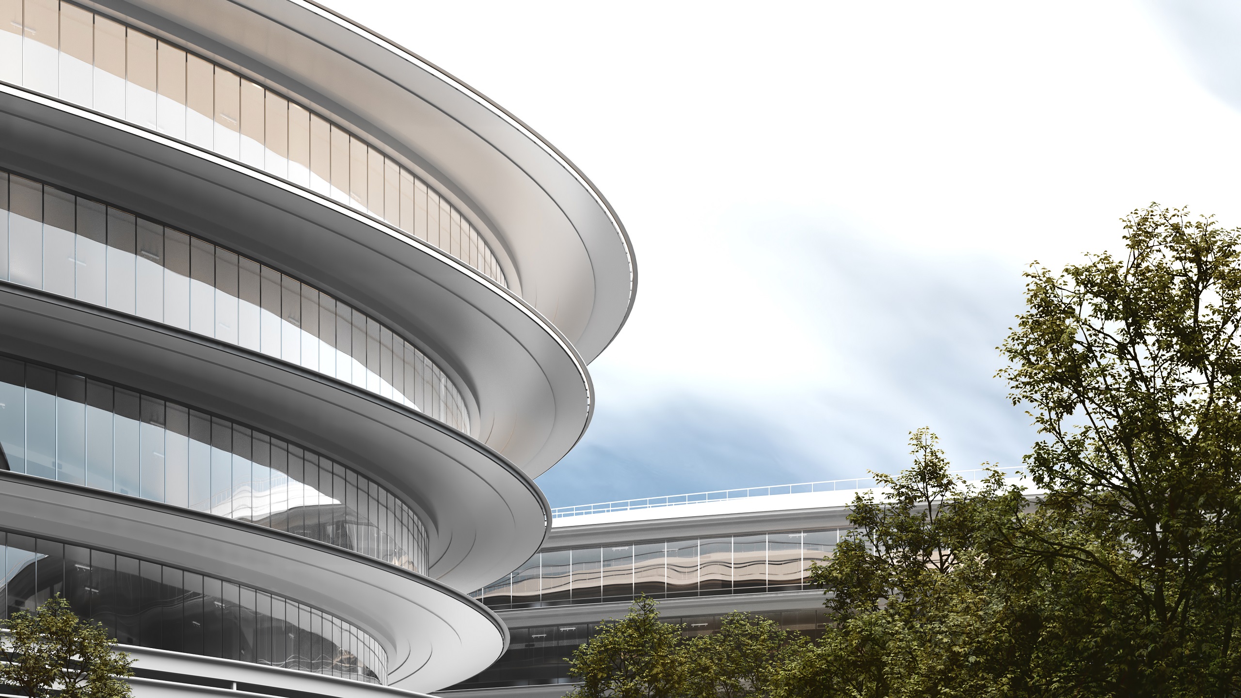 3D Exterior Rendering for Modern Buildings
