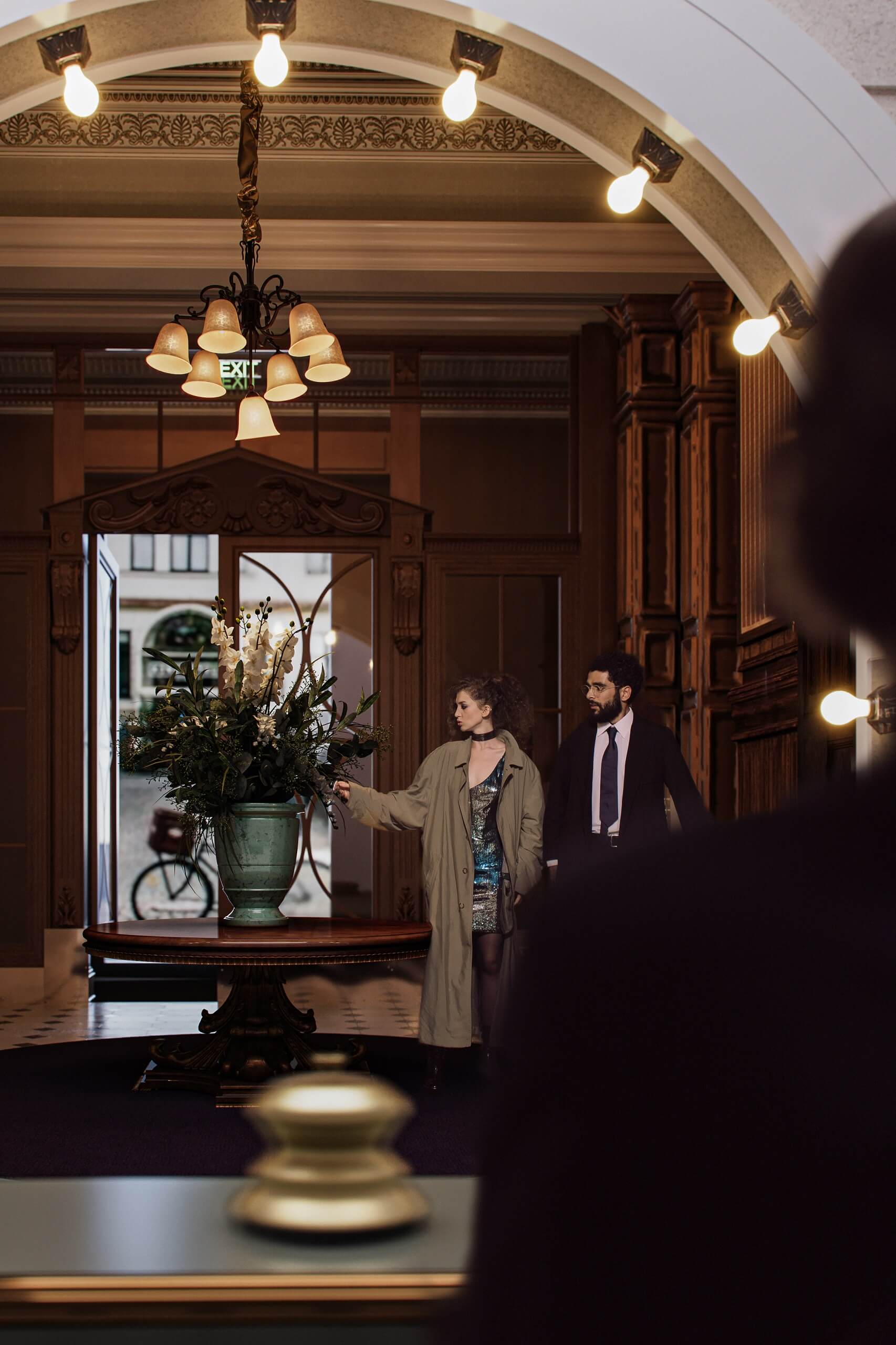 CG Visualization of a Stylish Hotel Lobby