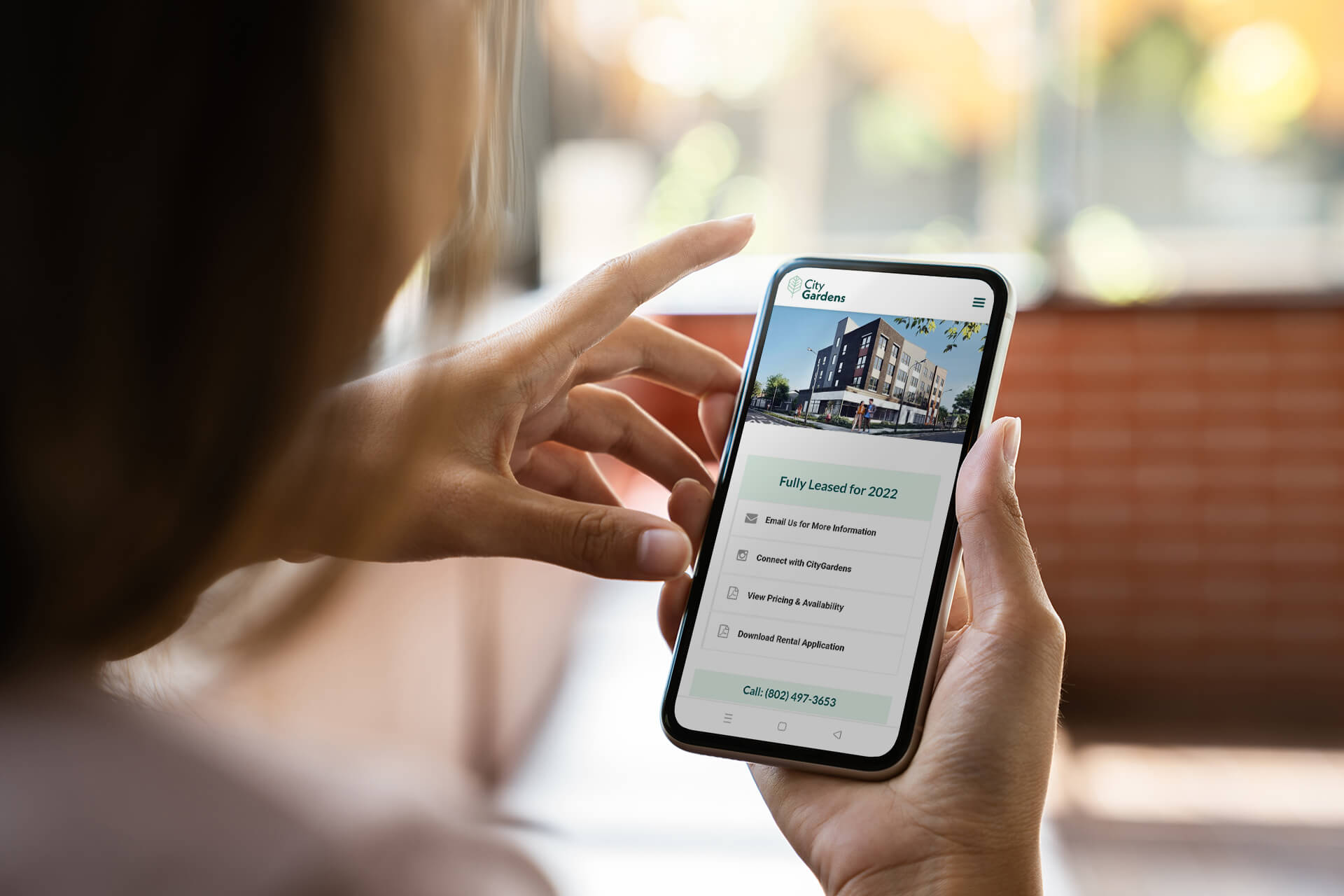 Mobile Version of a Real Estate Website