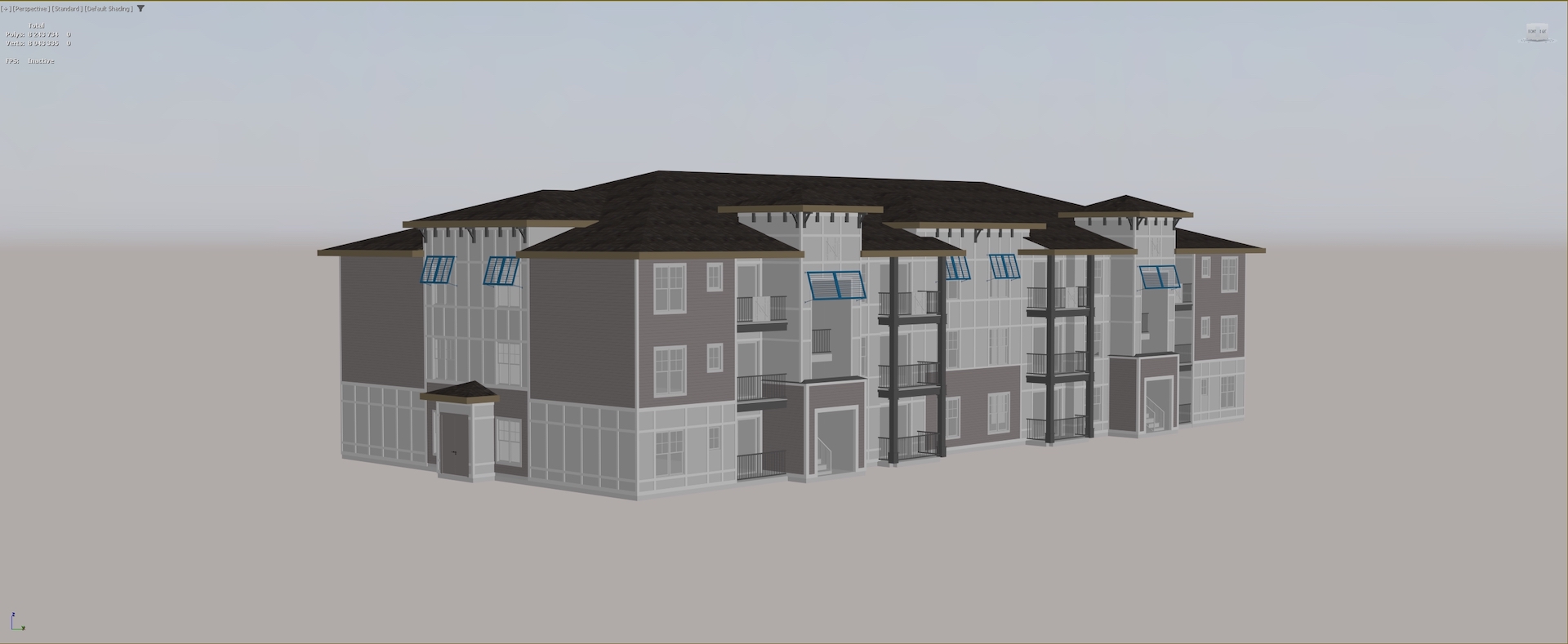 3D Model of Residential Building for Exterior Visualization