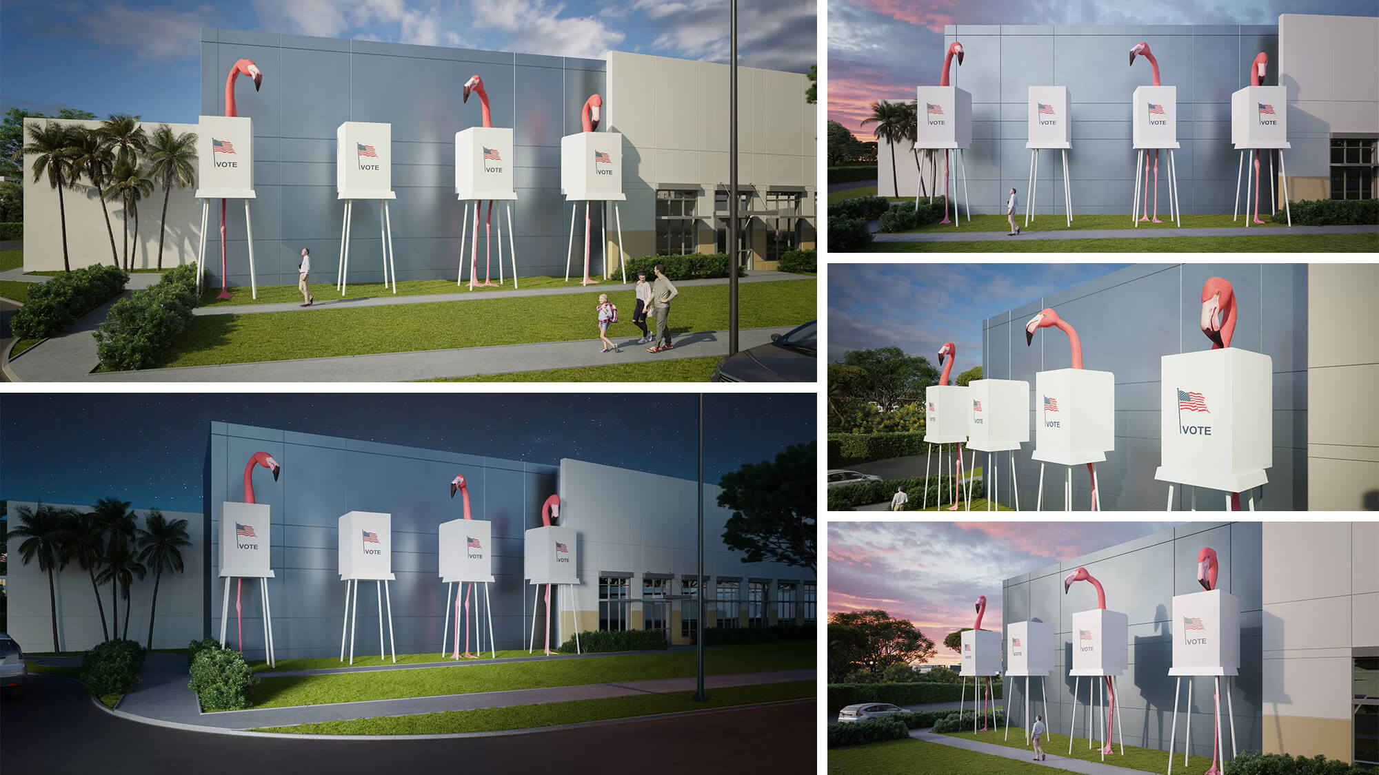 Final Results of a Public Art Installation CGI Project