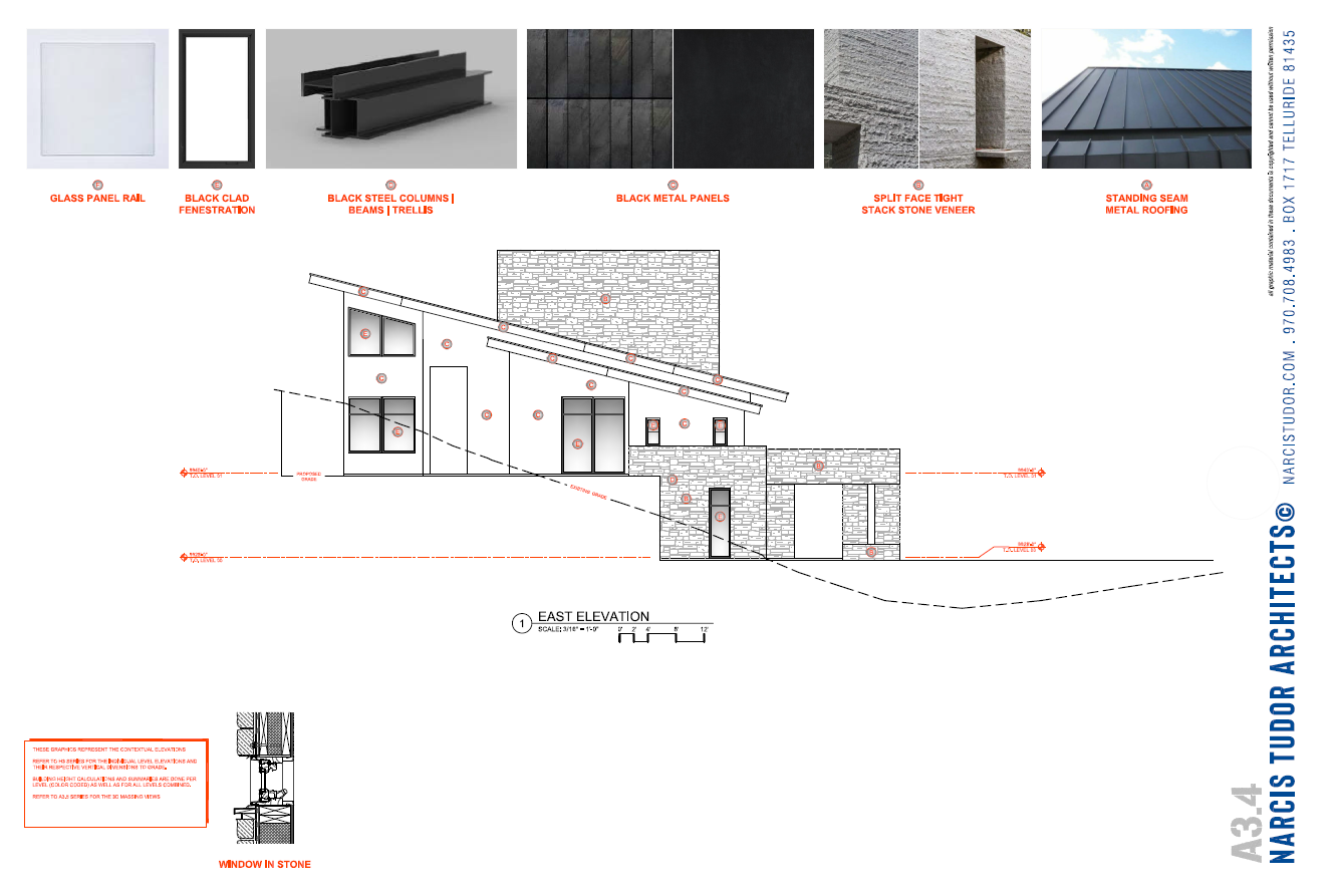 Residence East Elevation Drawing