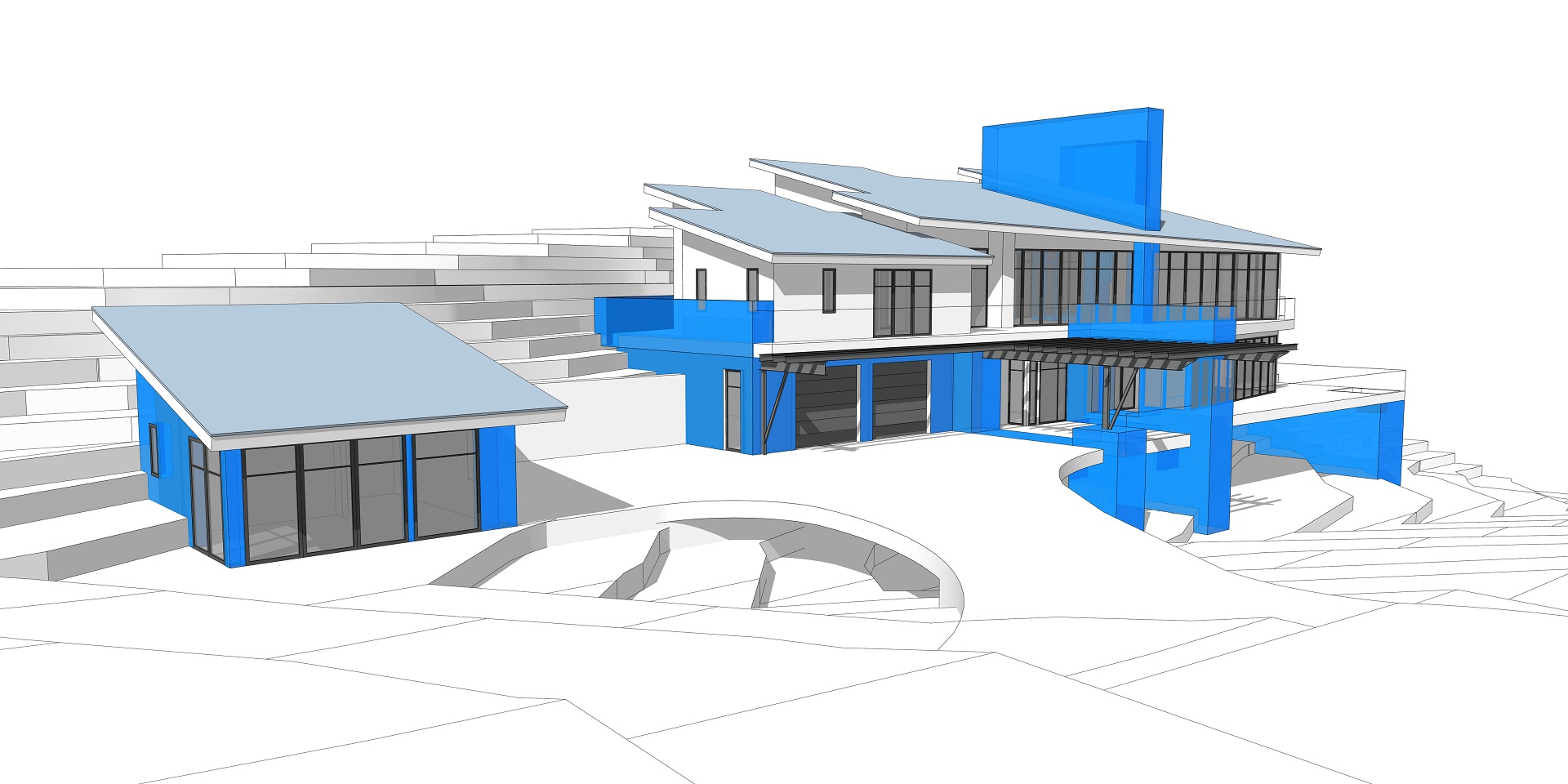 Sketchup View of the Residence