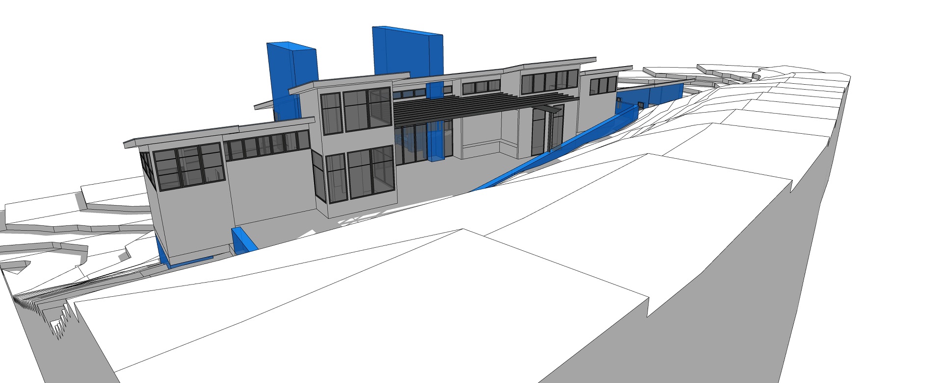 Sketchup View of the Building