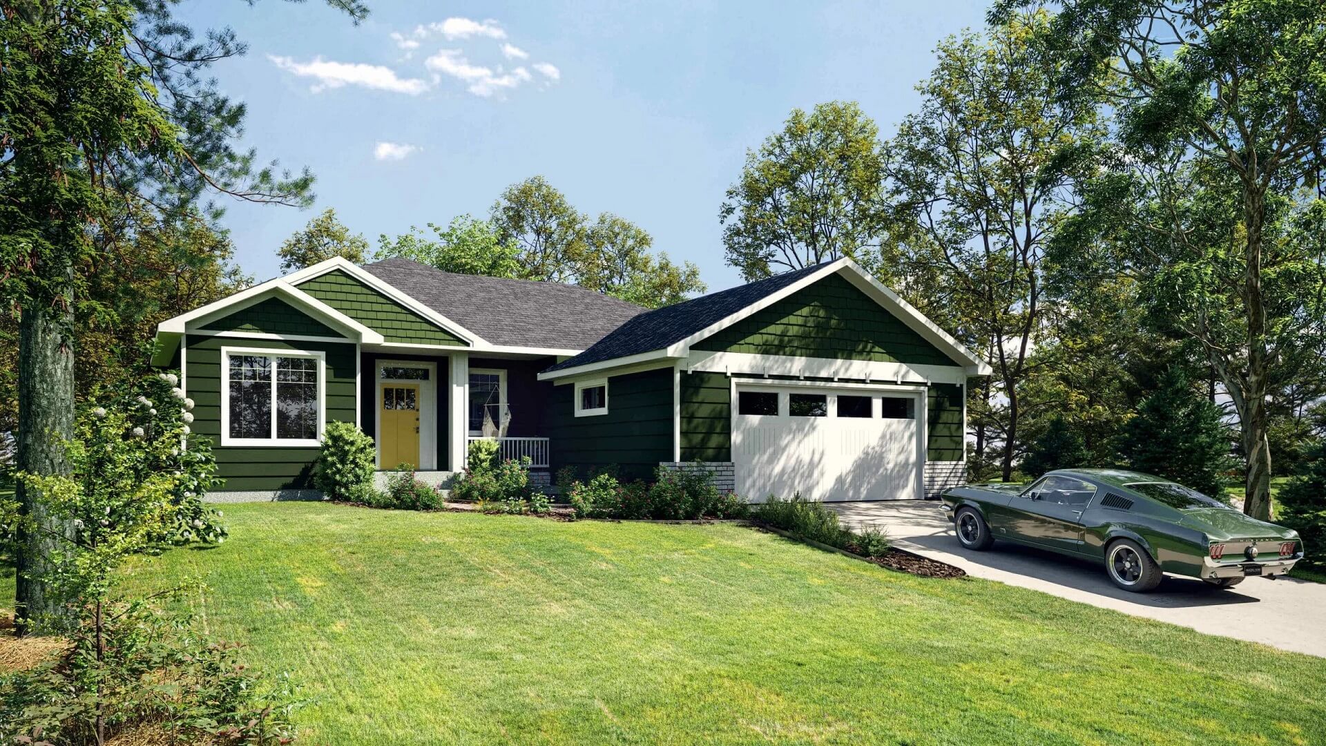 CGI of a Modern Cottage