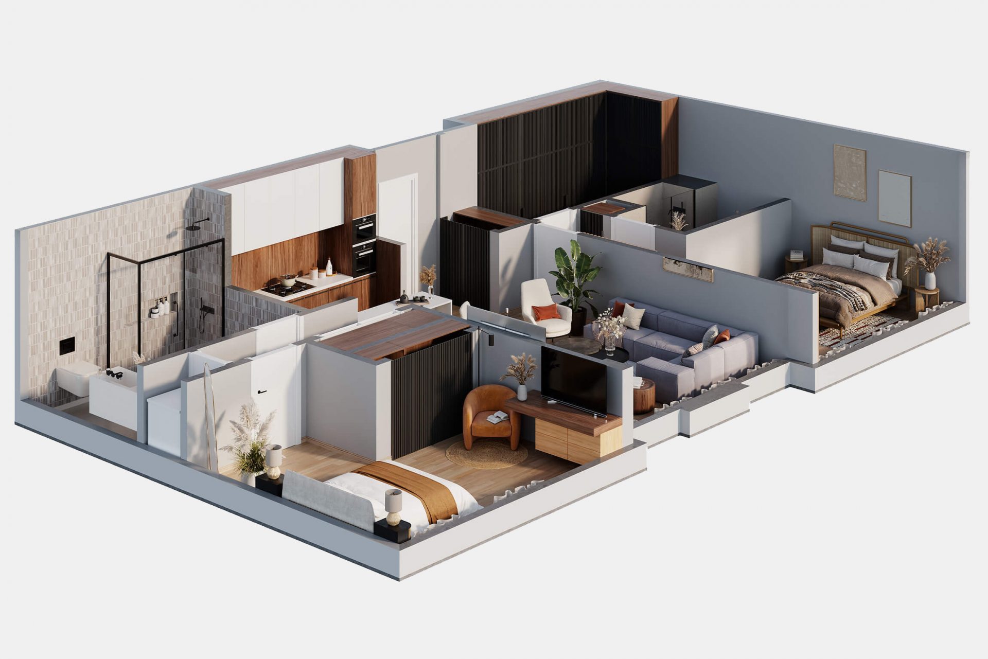 3D Floor Plan Rendering for Real Estate Marketing