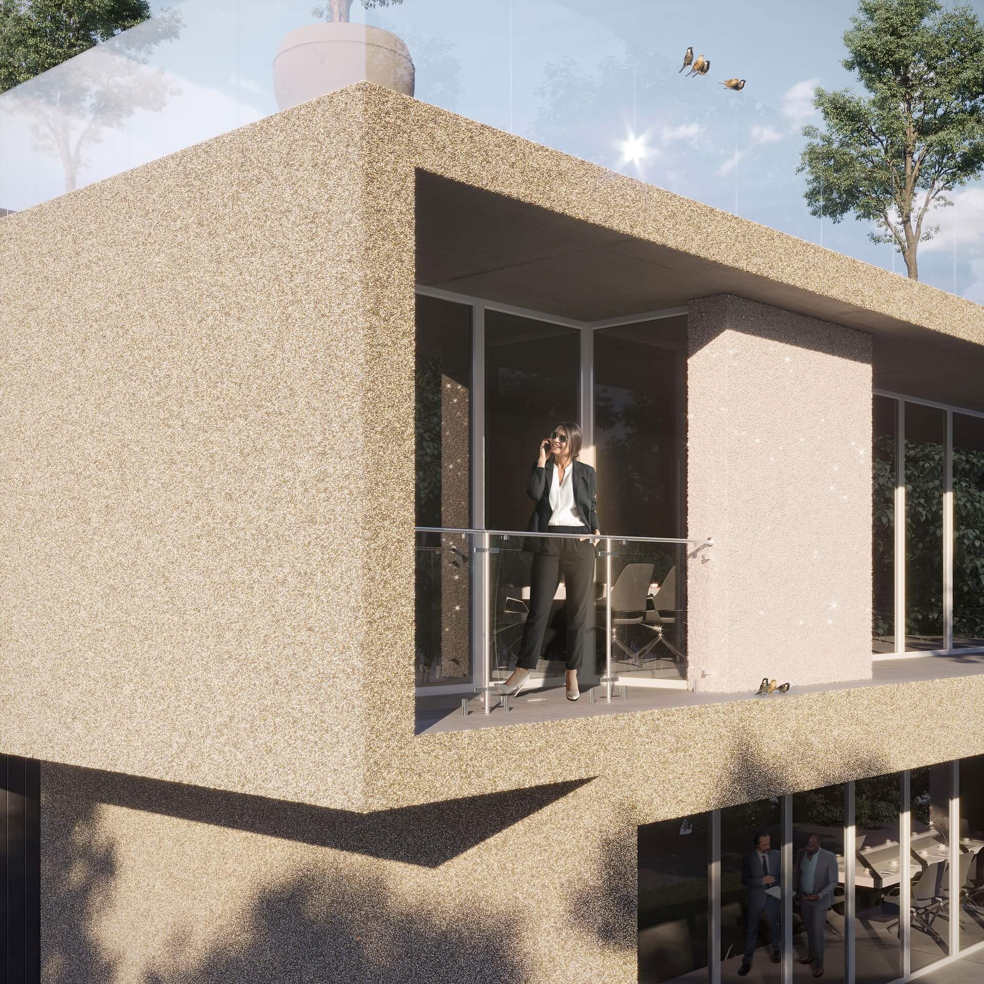 Close-Up Rendering for Building Materials