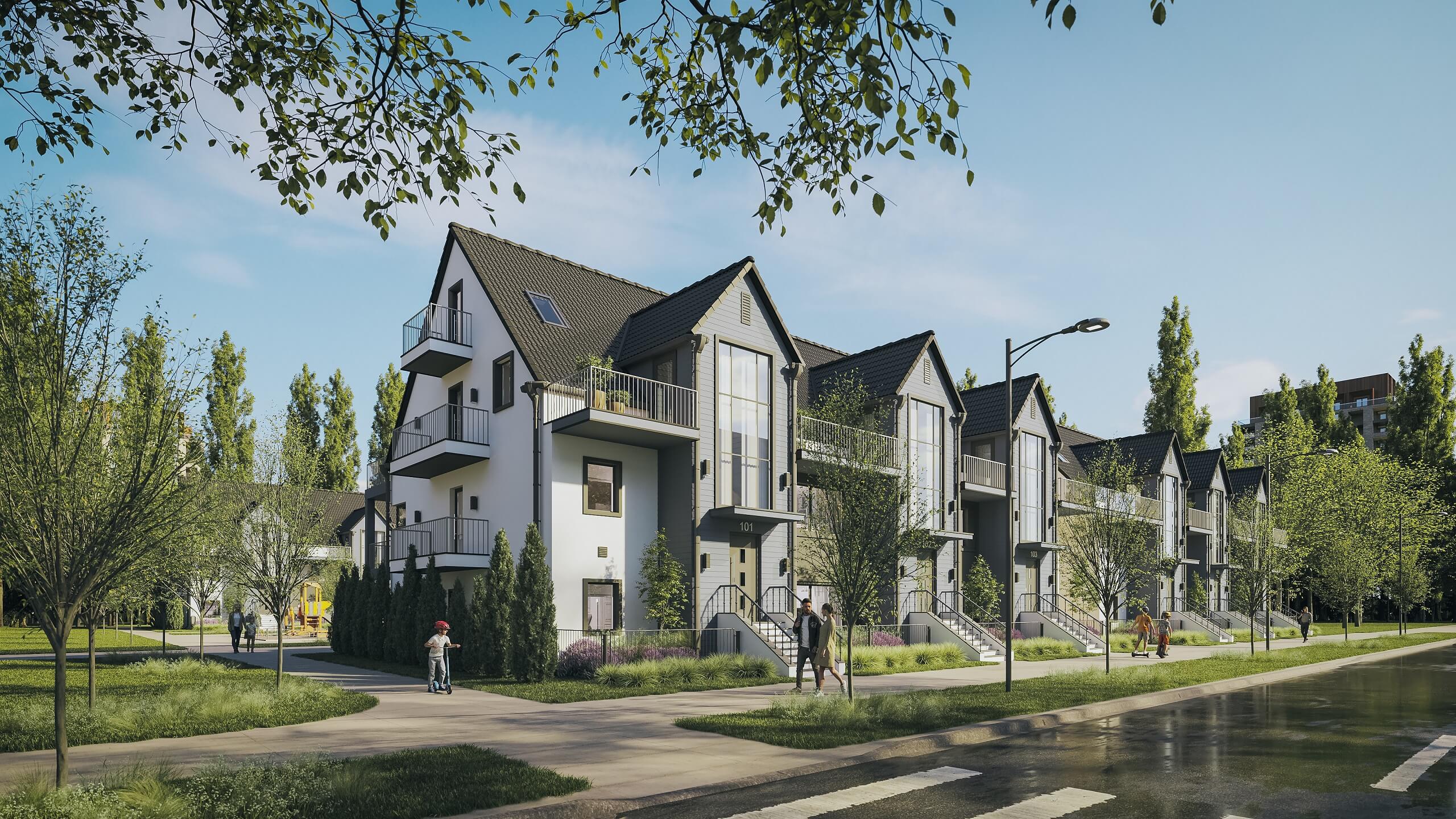 Exterior CGI of a Real Estate Object in Canada