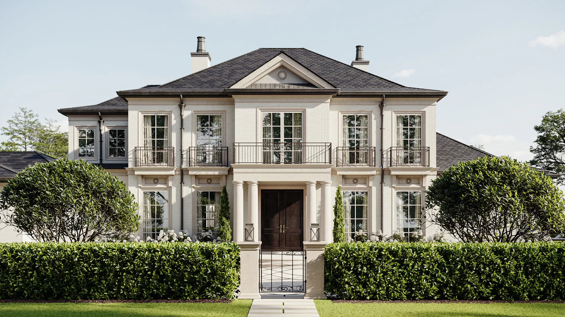 3D Visualization for a Mansion Exterior