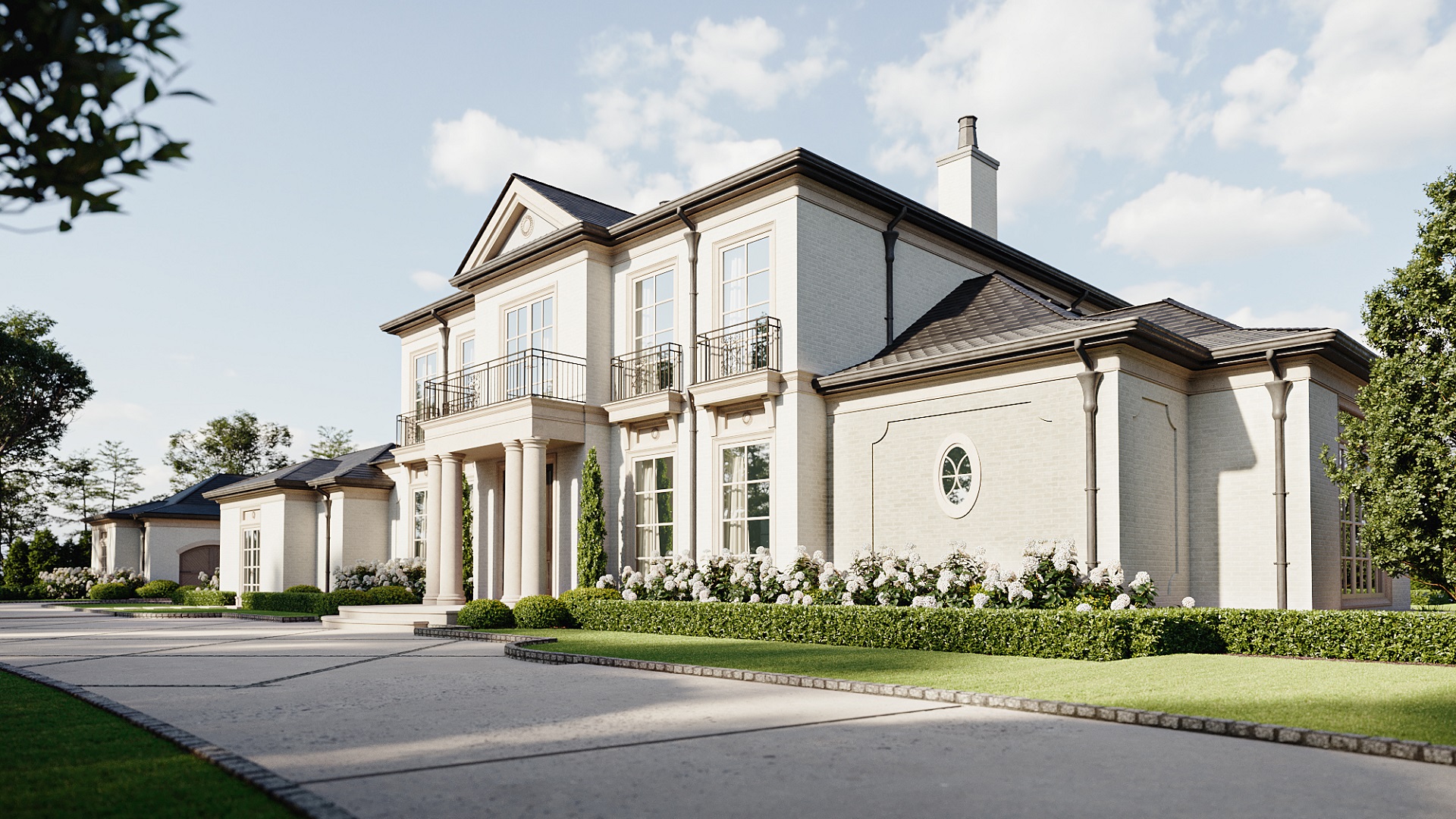Architectural CGI of a Classic Mansion