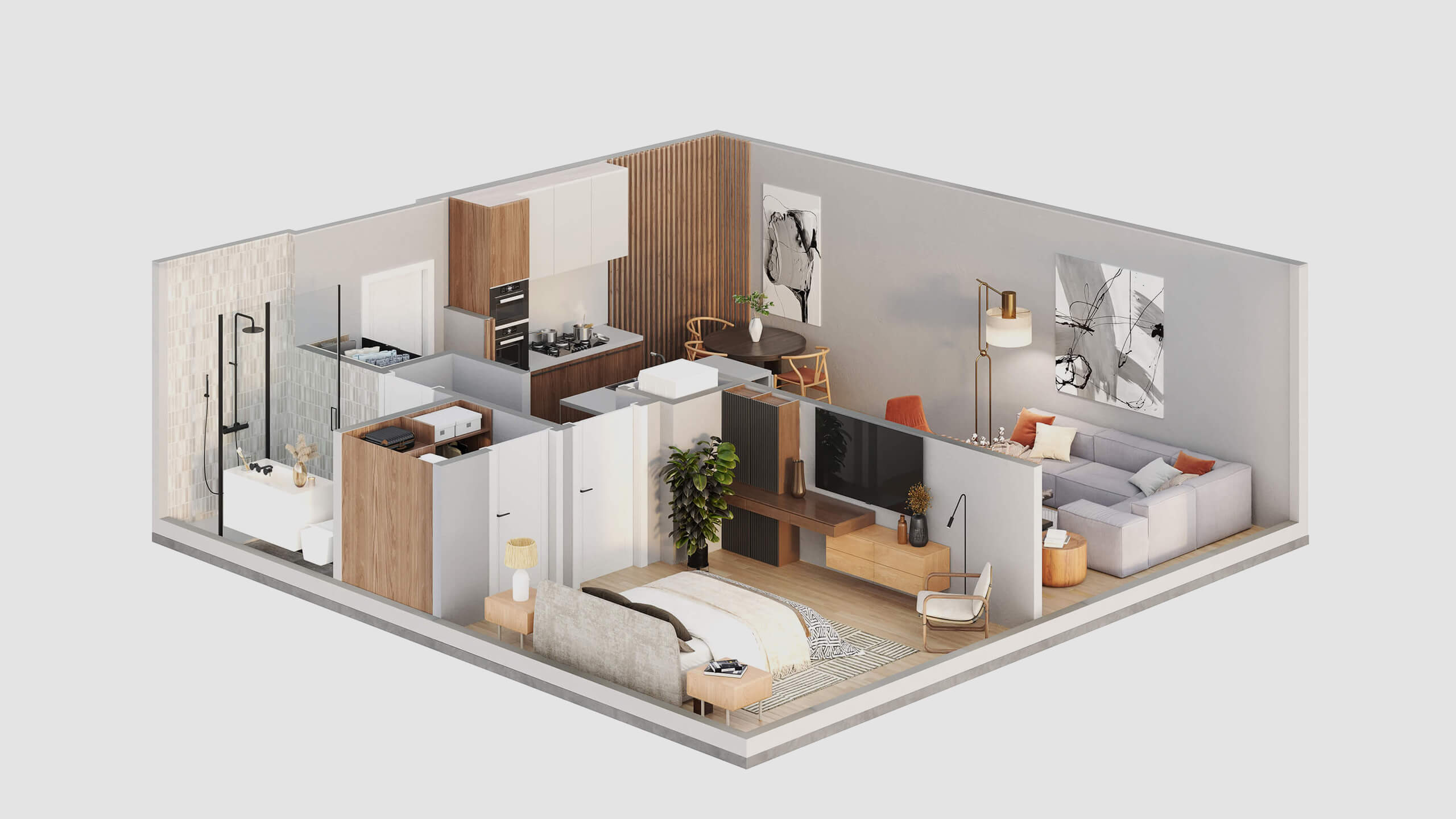 3D Floor Plan Rendering for Hospitality