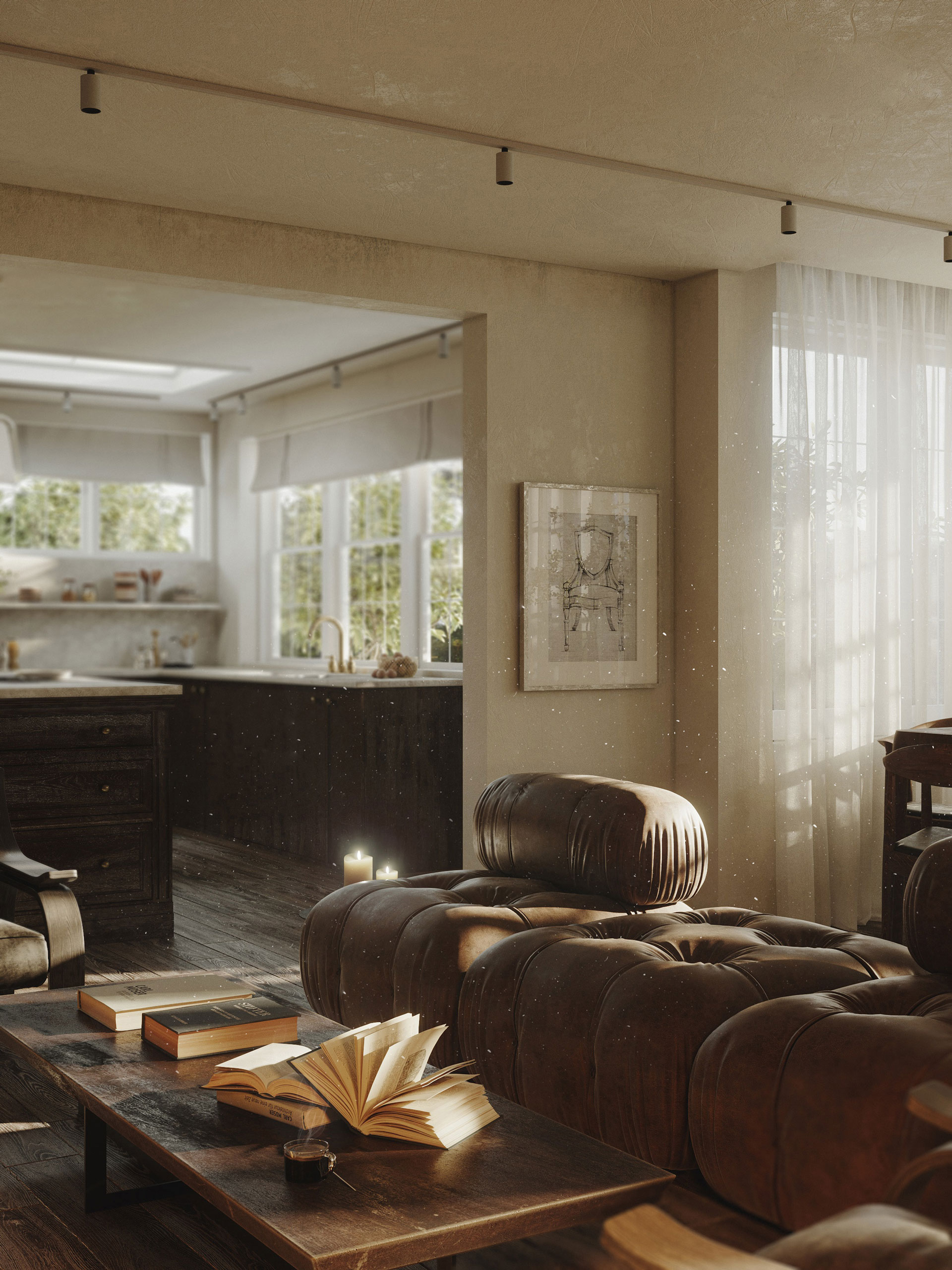 Coffee Table Area Visualization for an NYC Architectural Project
