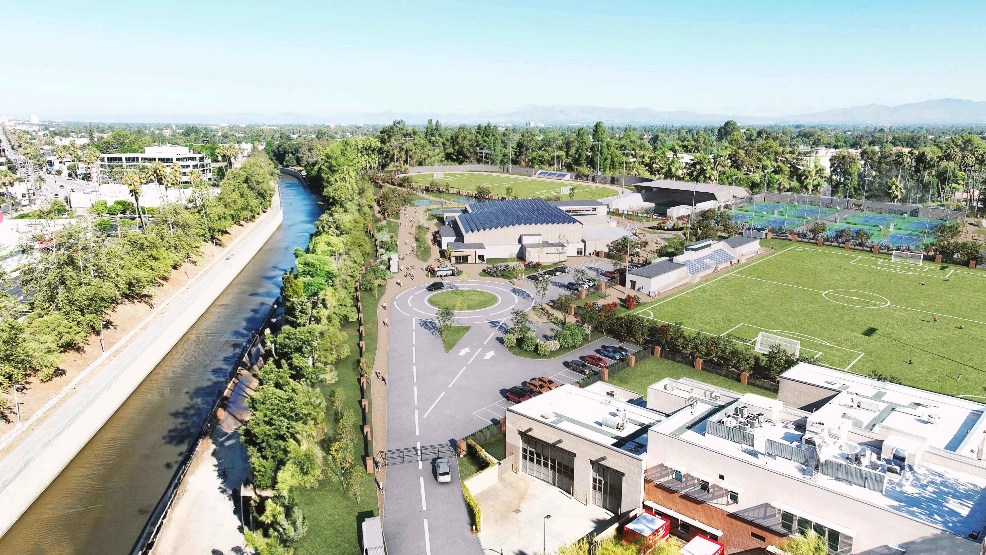 Photoreal 3D Visual of a Golf Course in Los Angeles