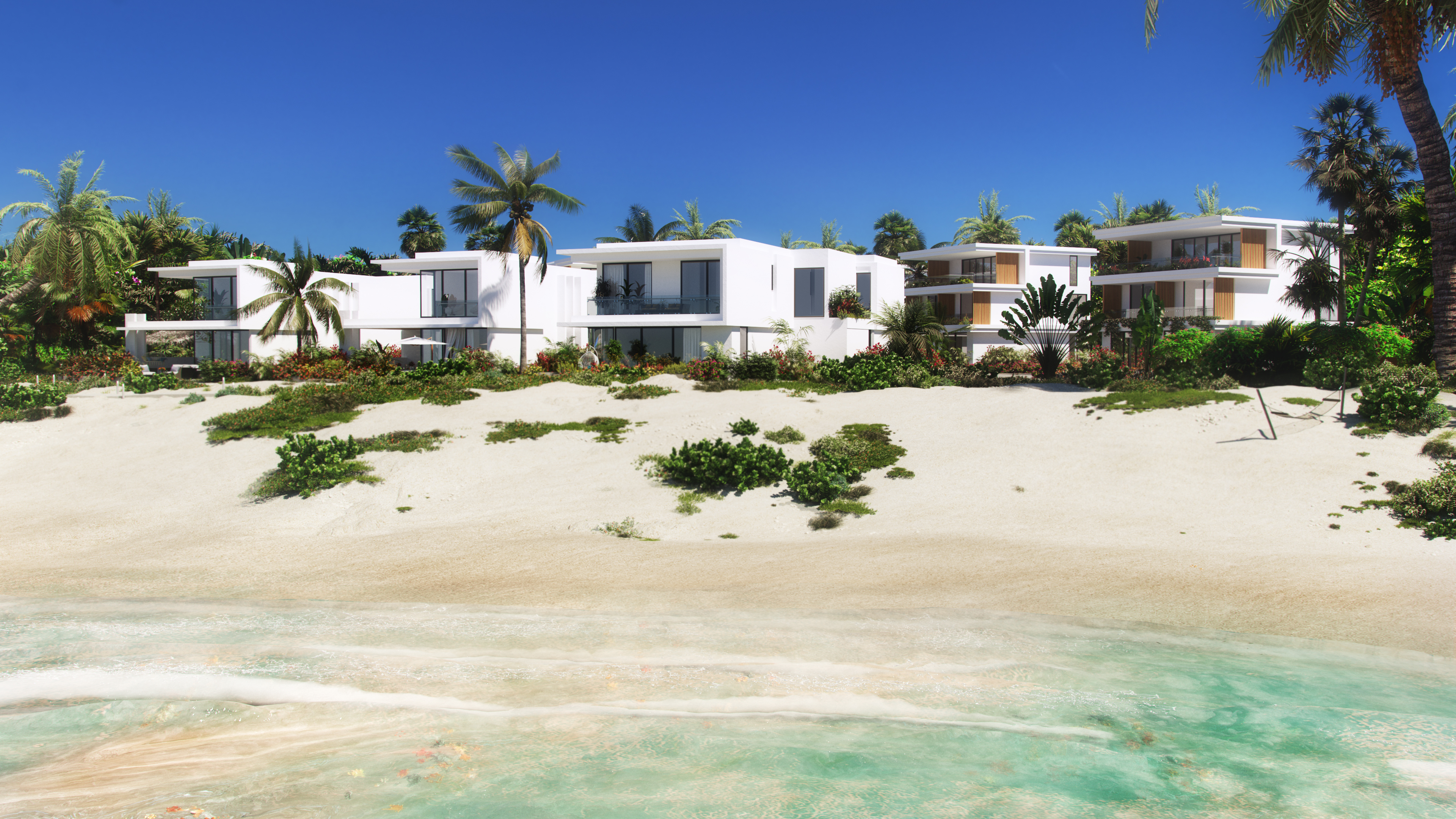 Architectural Render of a Villa on The Turks and Caicos Islands, UK