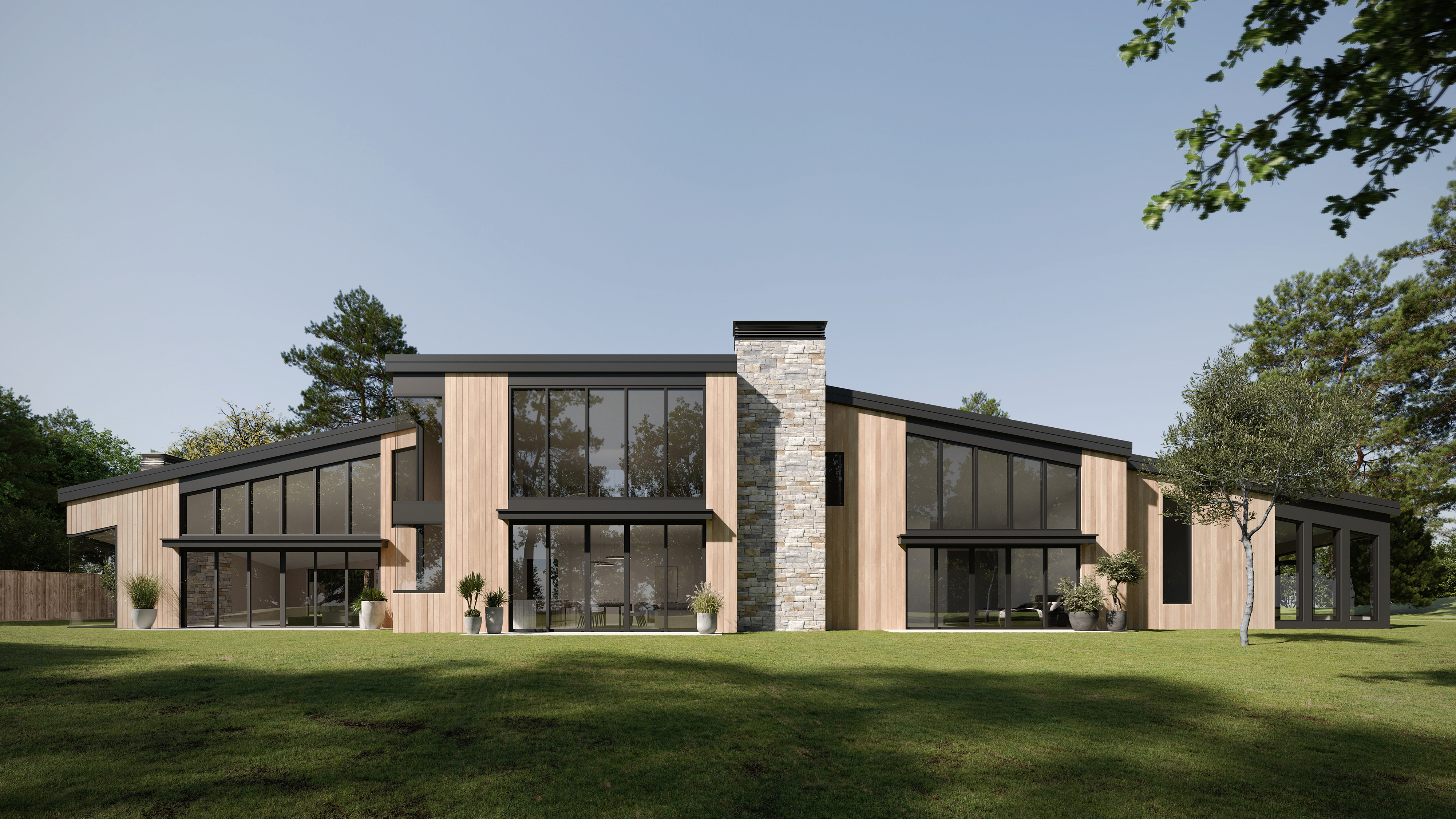Architectural 3D Render of a Residence in Pebble Beach, California