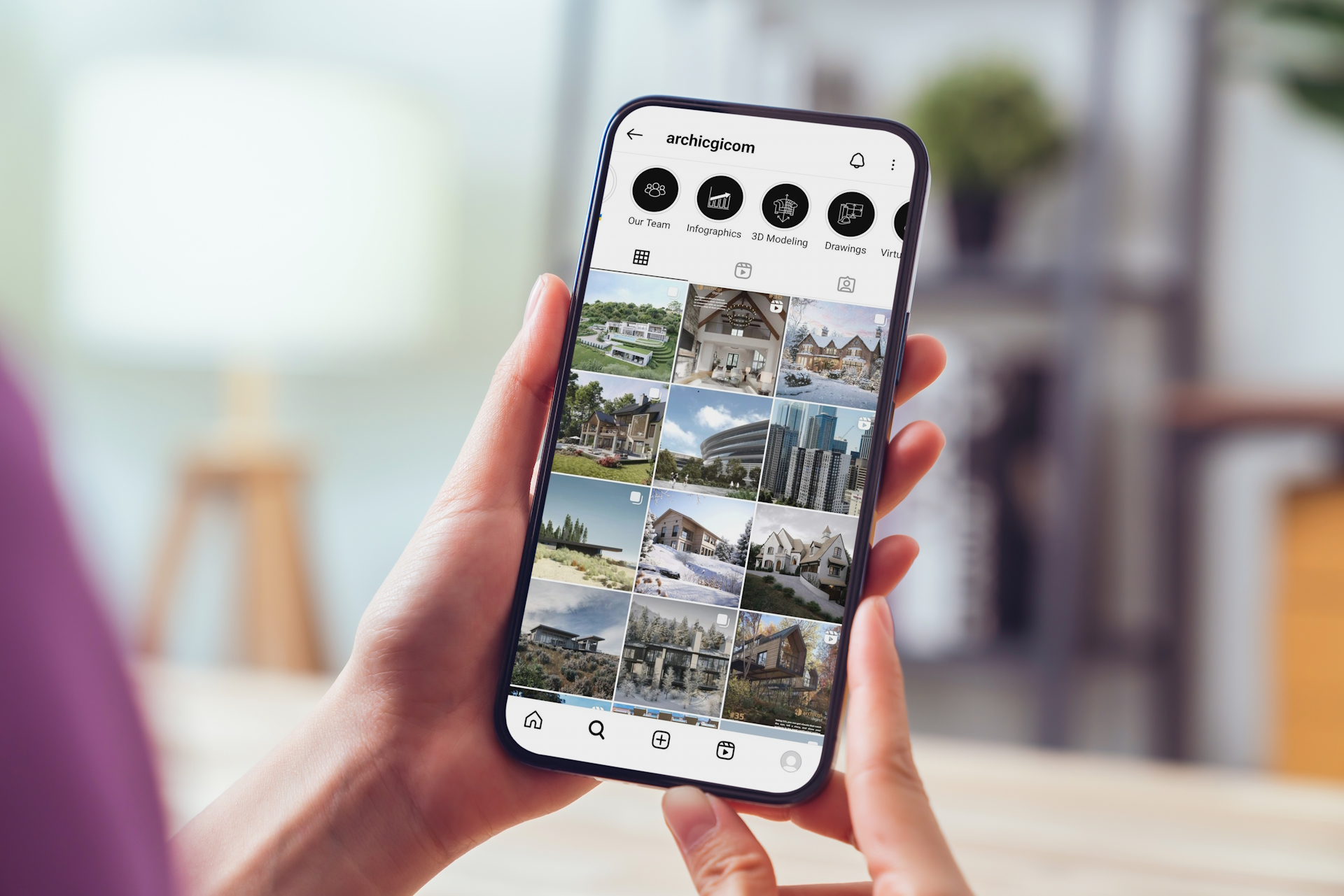 Instagram Stories Highlights for Architects