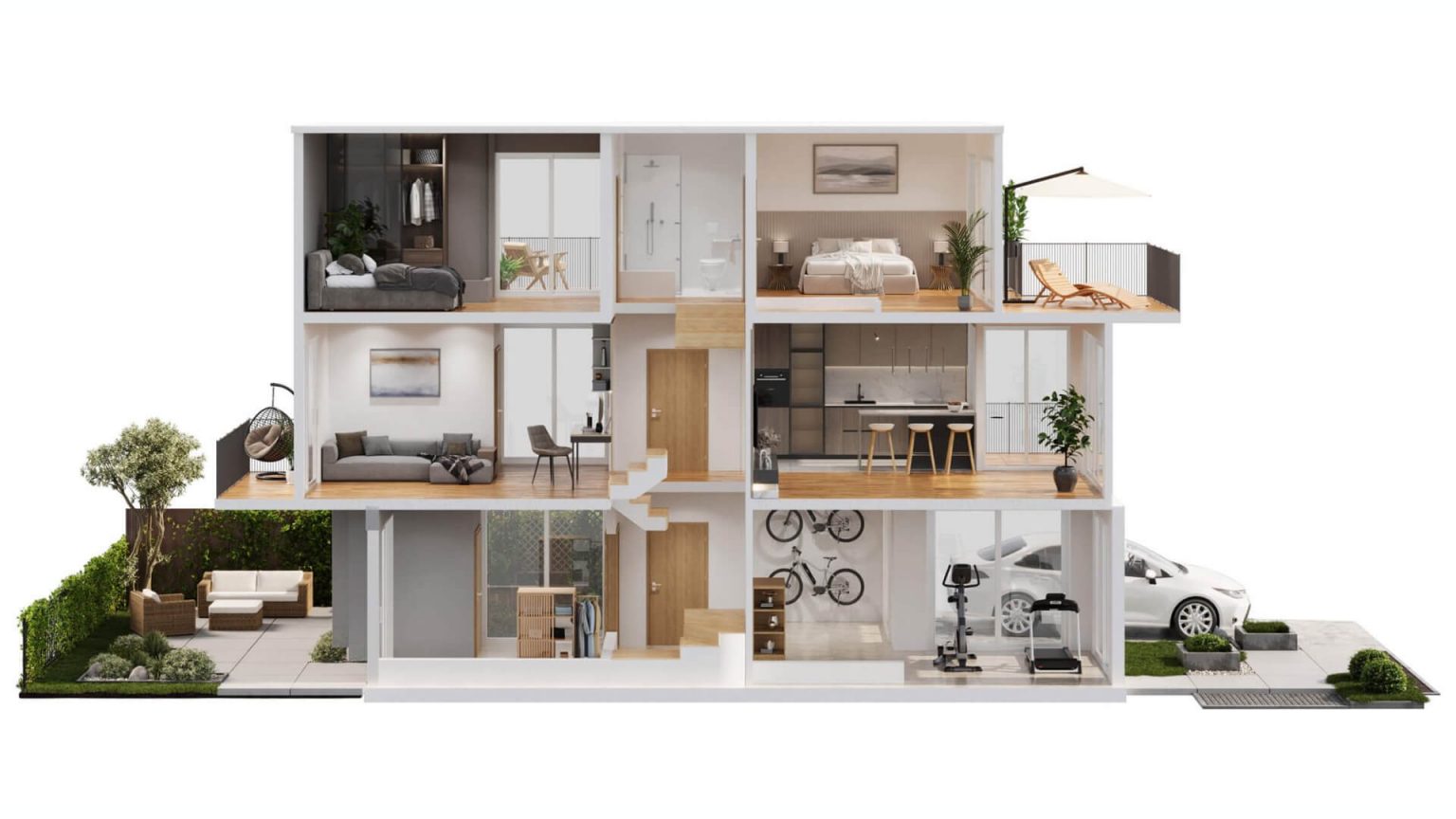 3D House Rendering Services for Single-Family Projects