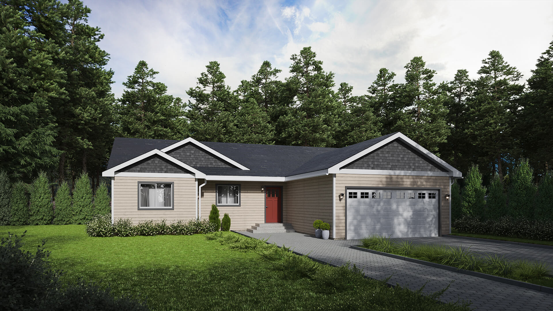 Real Estate Render of Cottages