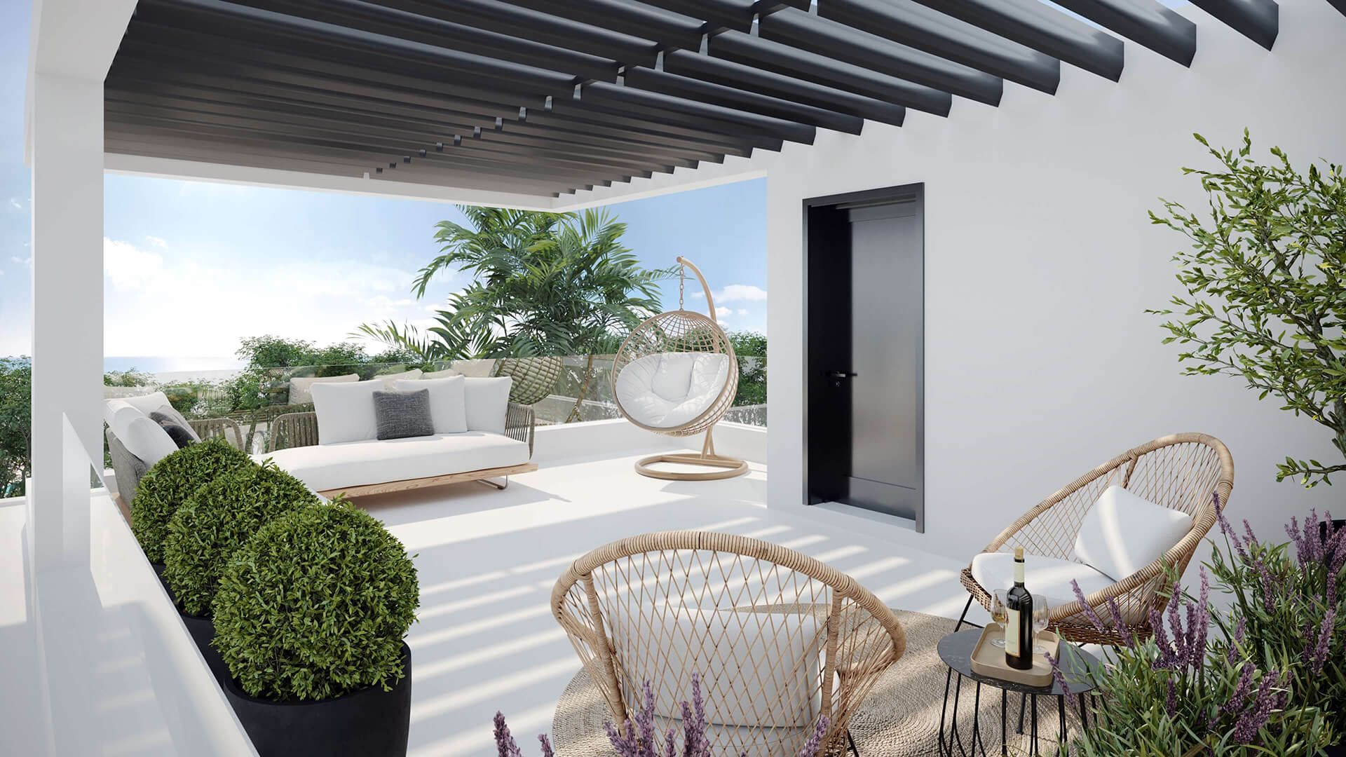 Rooftop Terrace Garden for a Cyprus Community