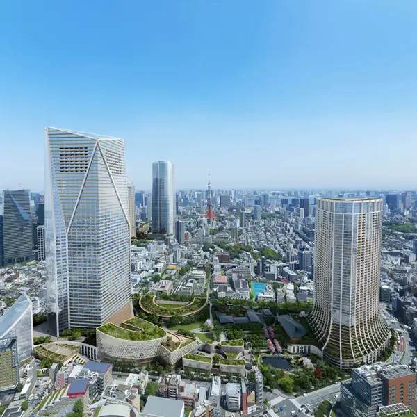 Urban Design 3D Render for a Redevelopment Project in Tokyo