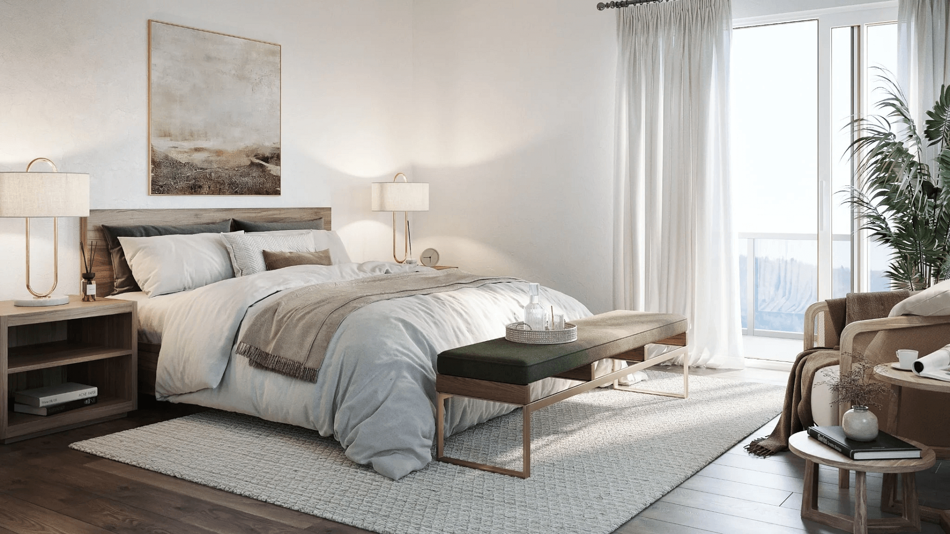 Bedroom Interior Design 3D Visualization