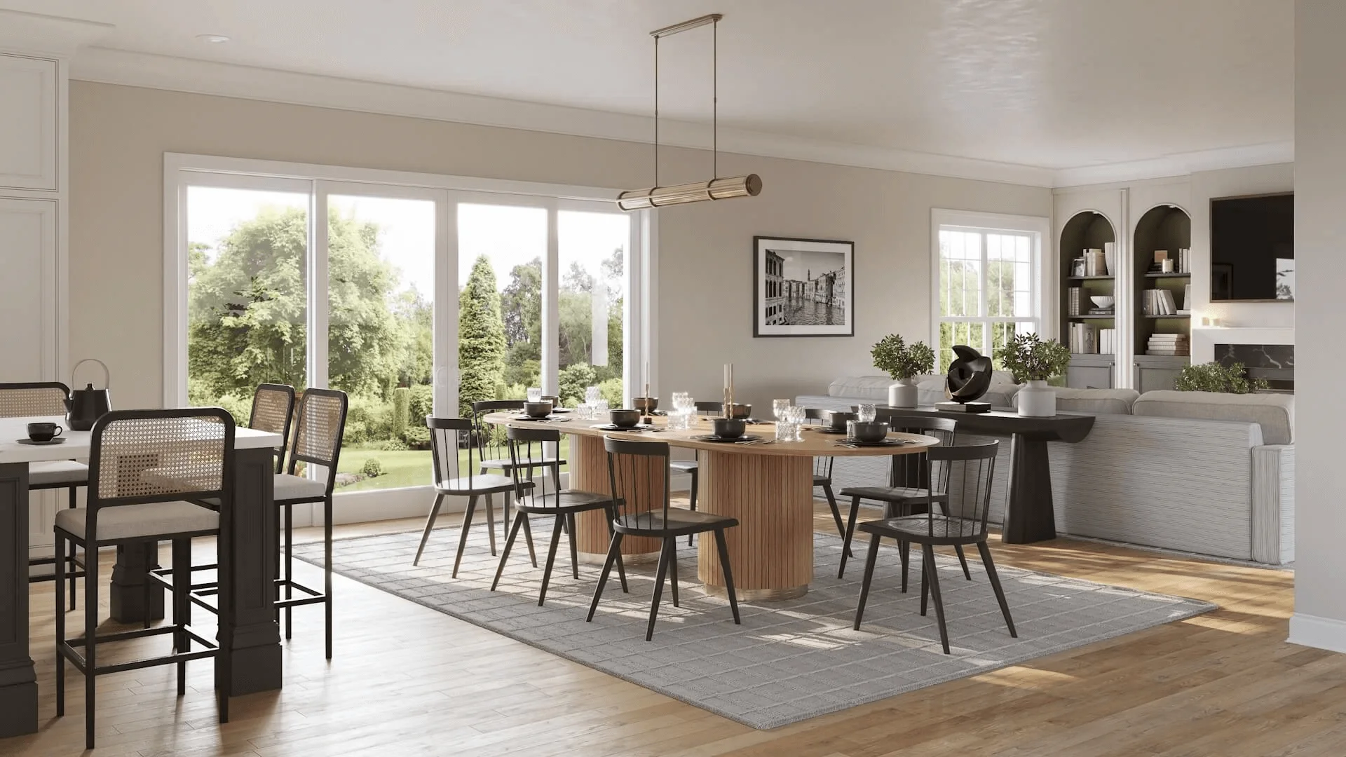 Airy Dining Room Render