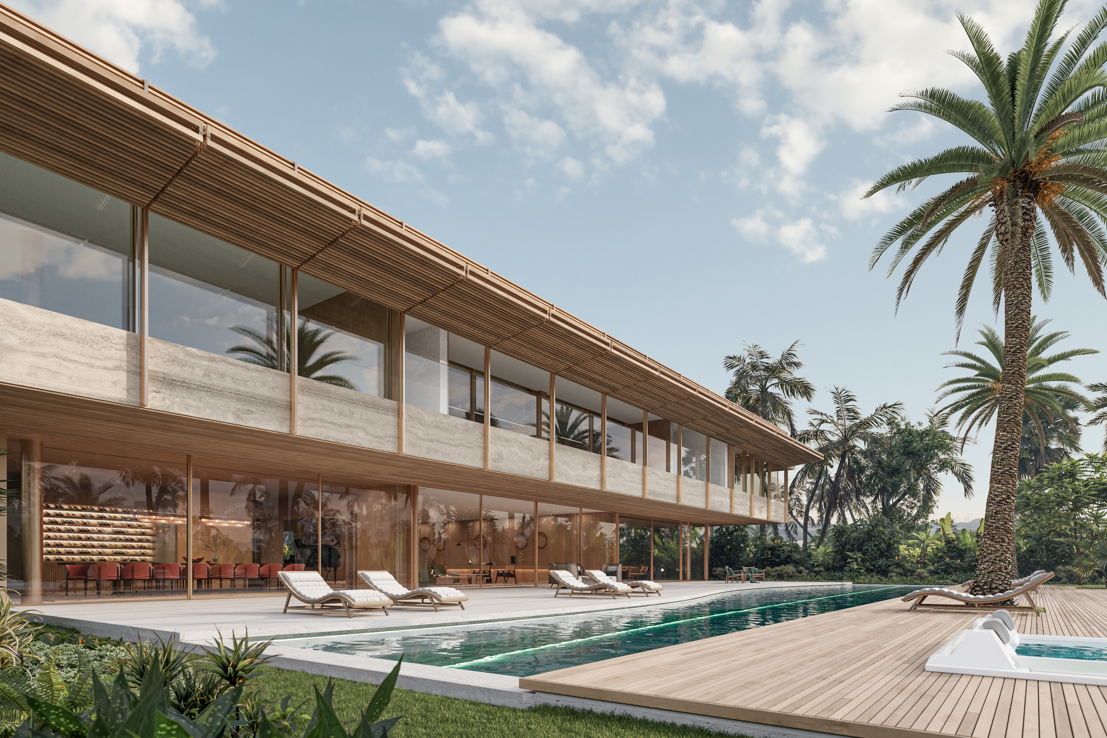 Exterior 3D Visualization of a Luxury Villa in Dubai